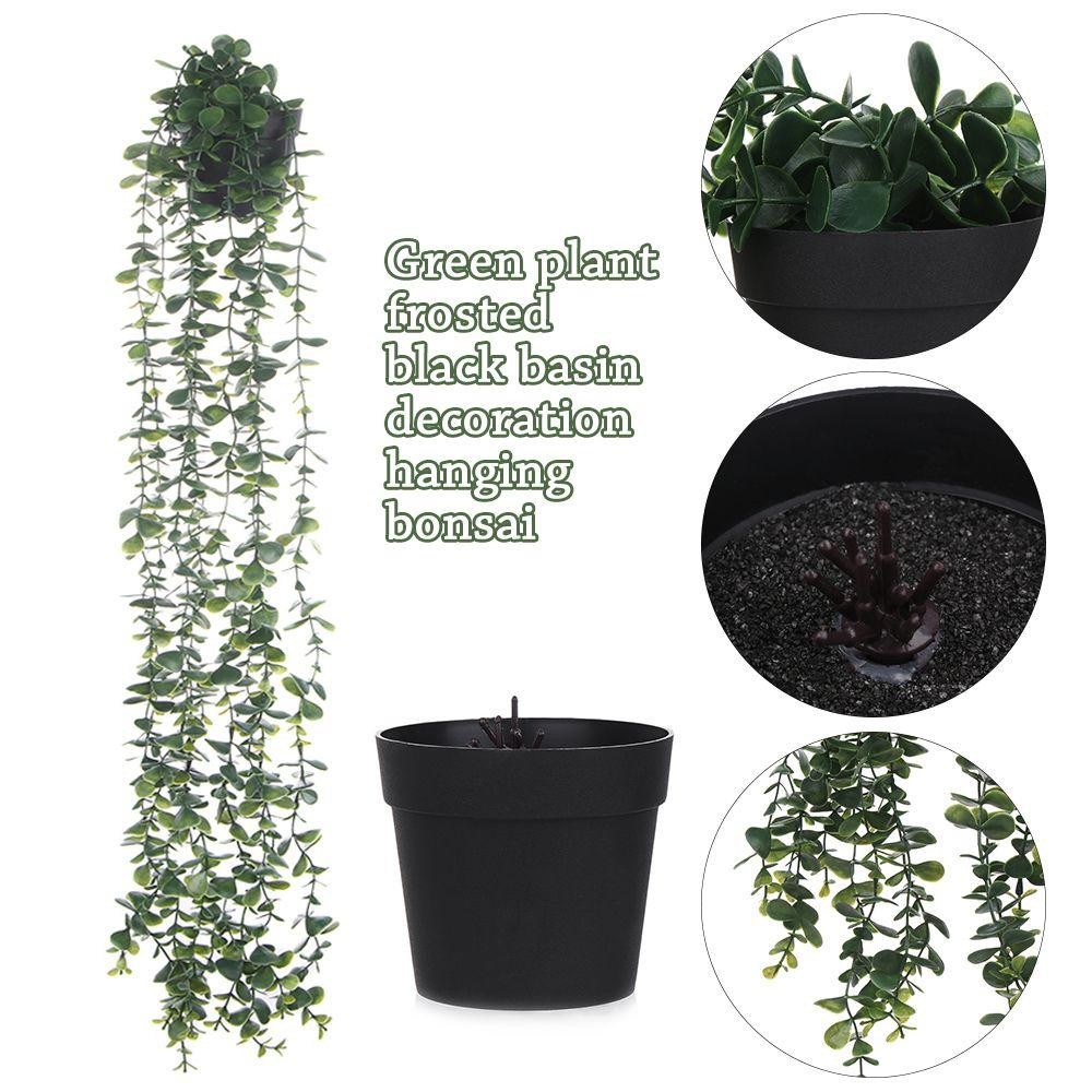 Fake Hanging Plants with Pot Artificial Vines Potted Home Indoor Outdoor Decor