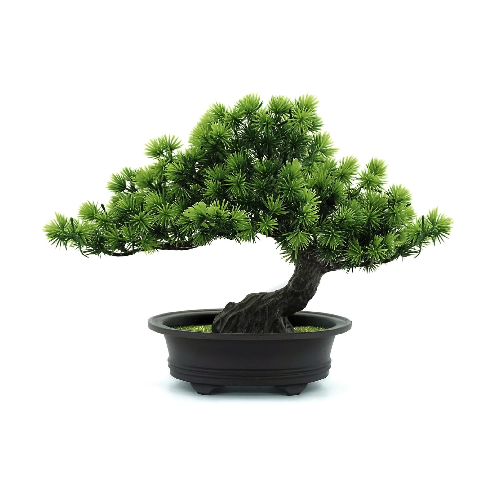 9.5″ Artificial Bonsai Greenery Plants Room Decor Office Desk Bathroom Shelf