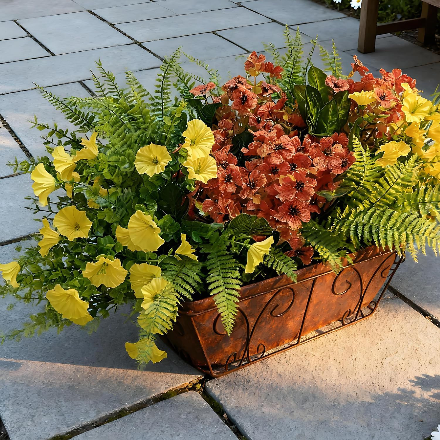 24 Pcs Realistic Faux Plants for Home, Patio, Garden & Yard Decor