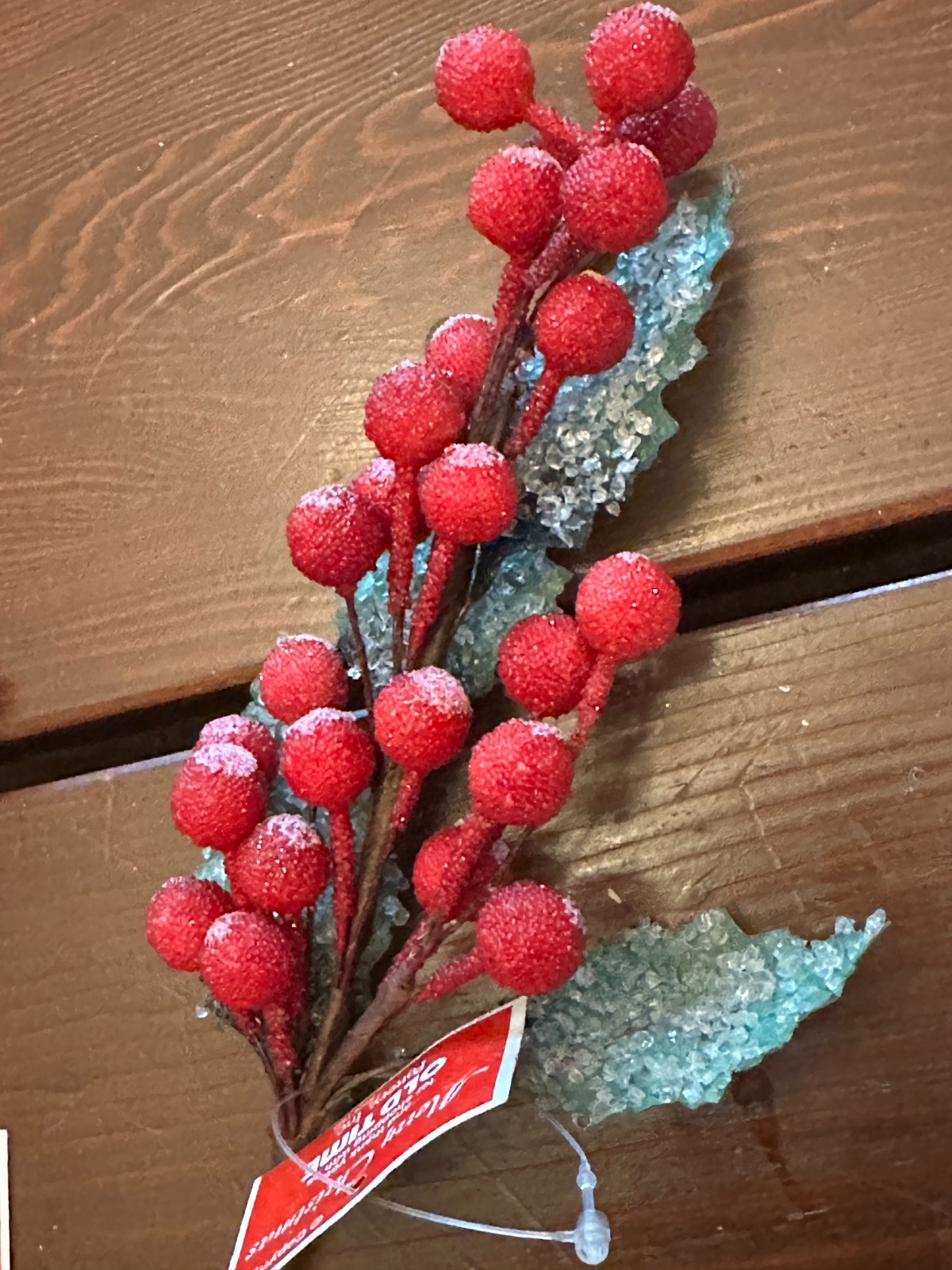 Set of 2 Holly Berry Picks or Sprays