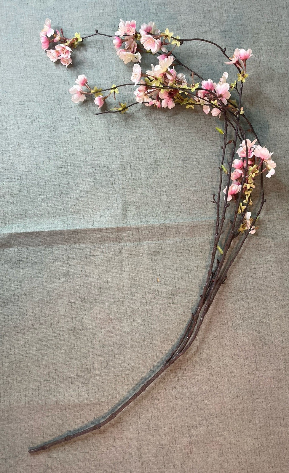 Faux Weeping Cherry Blossom Branch Weeping Pink Artificial Flower – 7 Branches