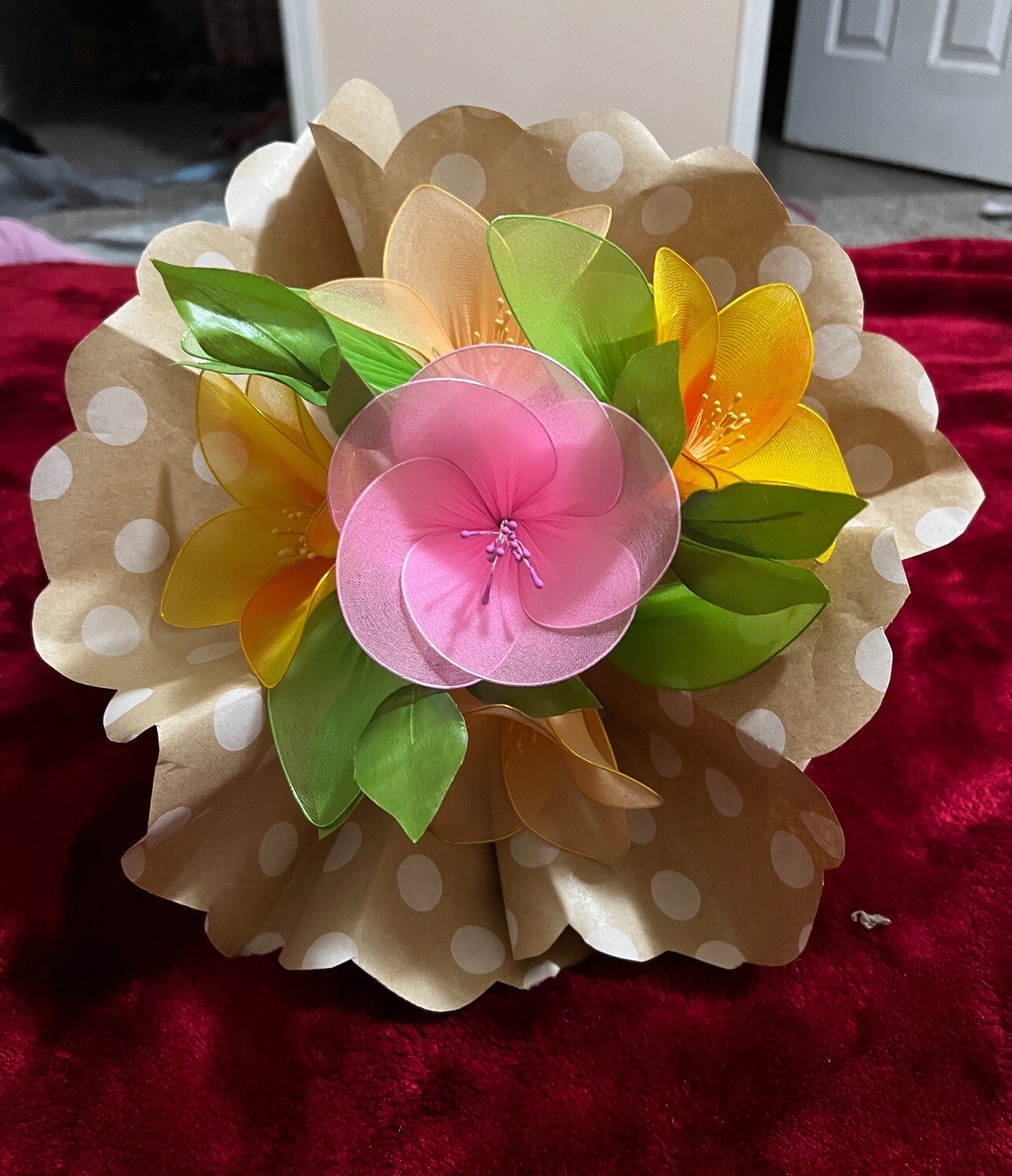 Hand Made Nylon Flowers