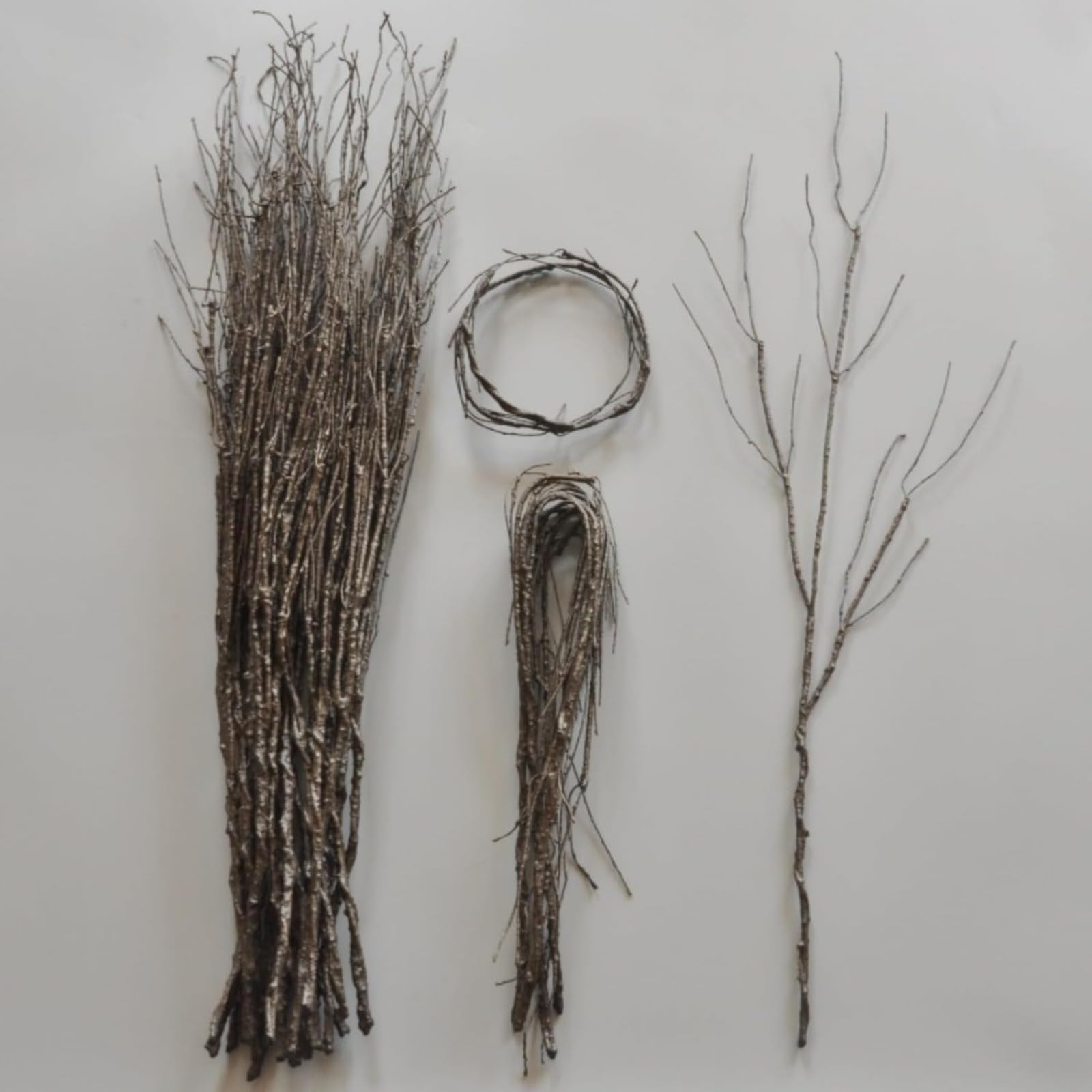 Lifelike Curly Willow Branches,30Inches Faux Tree Branches Decorative Dried T…
