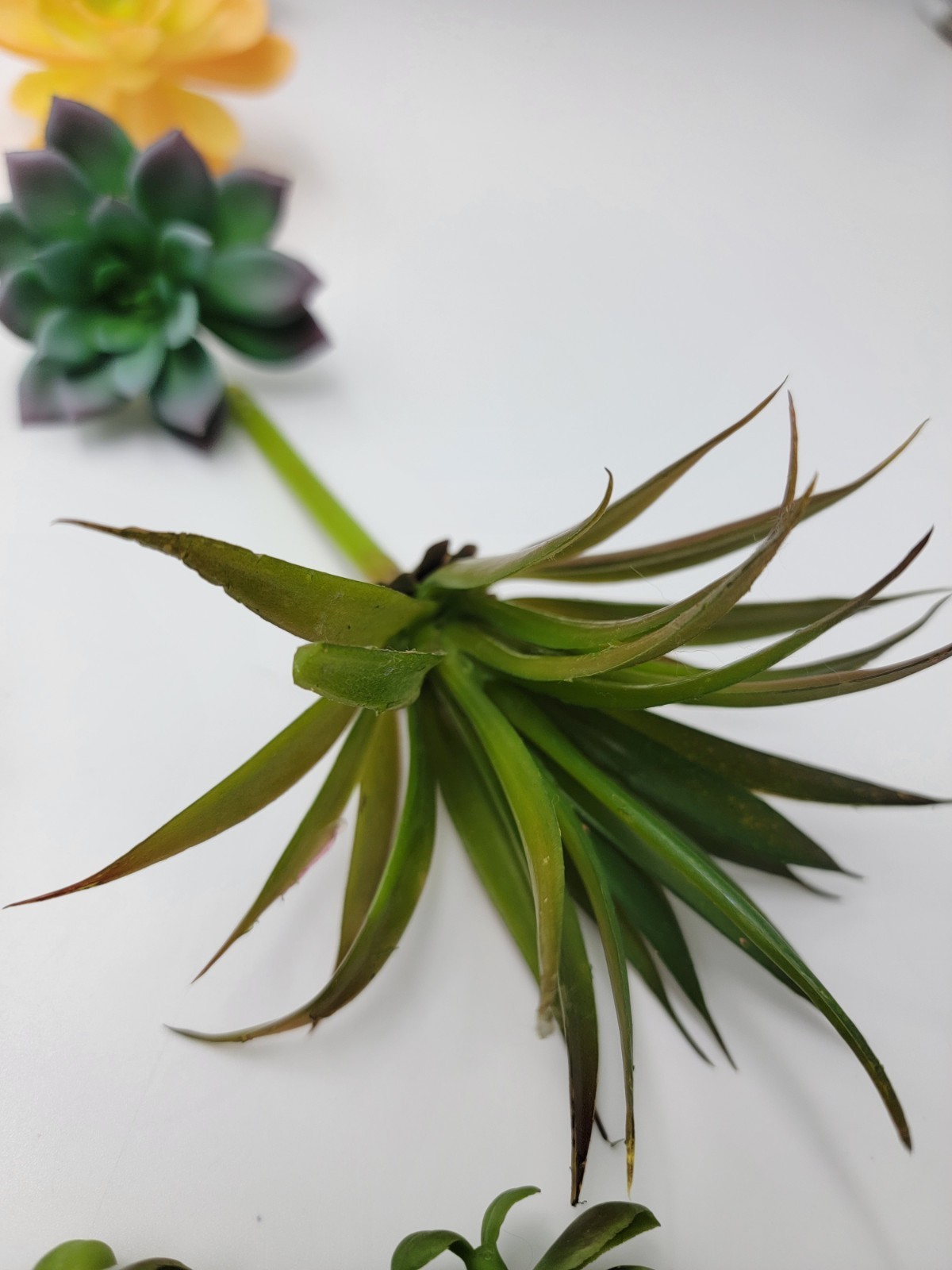 Lot of 21 Artificial Realistic Faux Succulent Plants Green Purple Red Orange