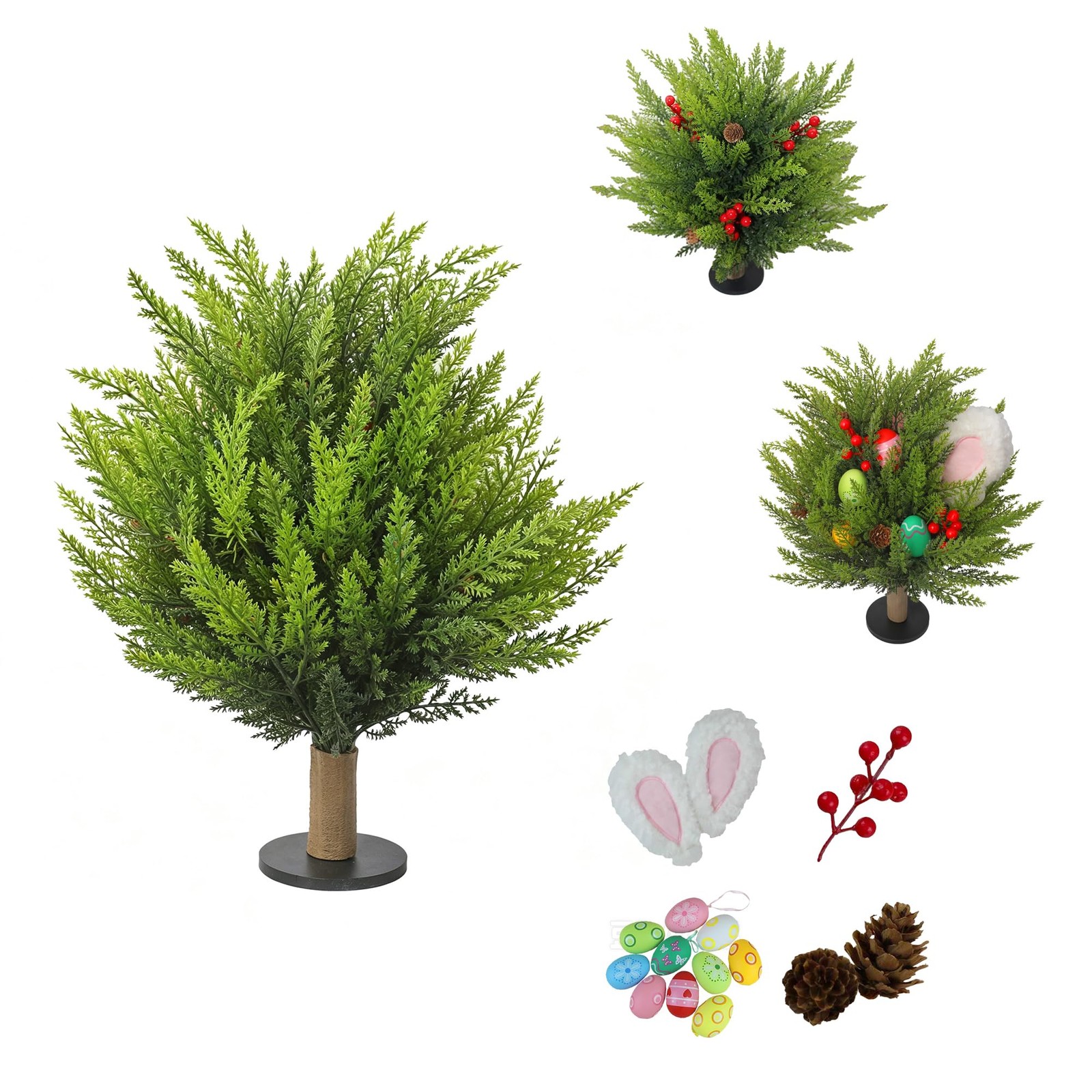 UV Resistant Topiary Balls & Faux Bushes, Ideal as Table Centerpieces & Table…