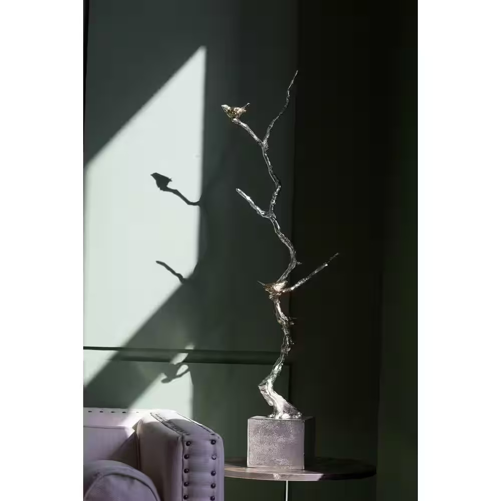 Silver/Gold Branch Irregular Decor Accent