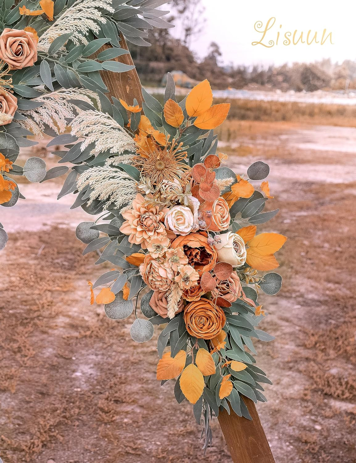 Boho Wedding Arch Flowers – Pack of 2 Large Artificial Floral Swags