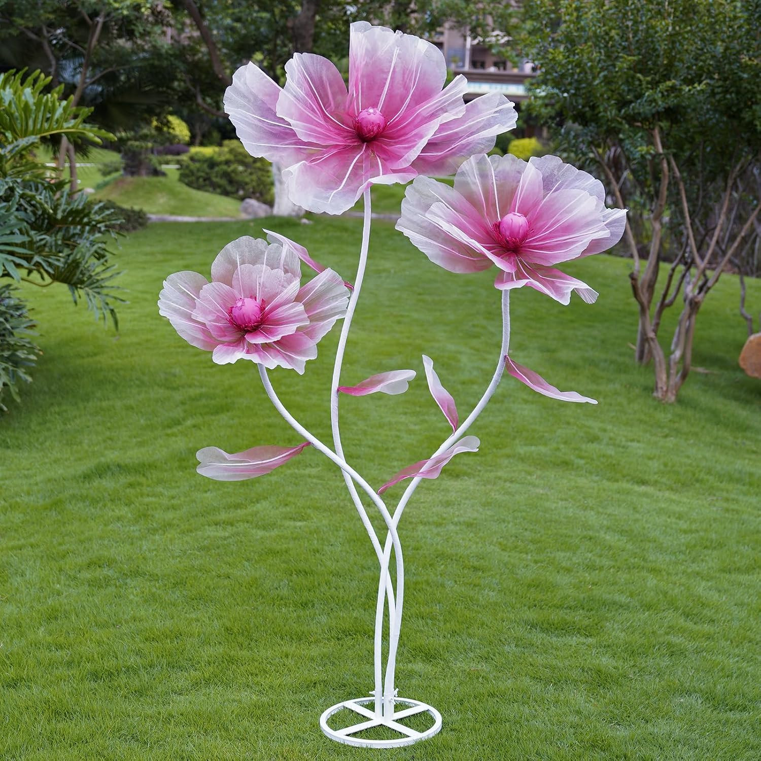 Giant Flowers for Decoration with Stand,Oversized Artificial Flowers for Wedding