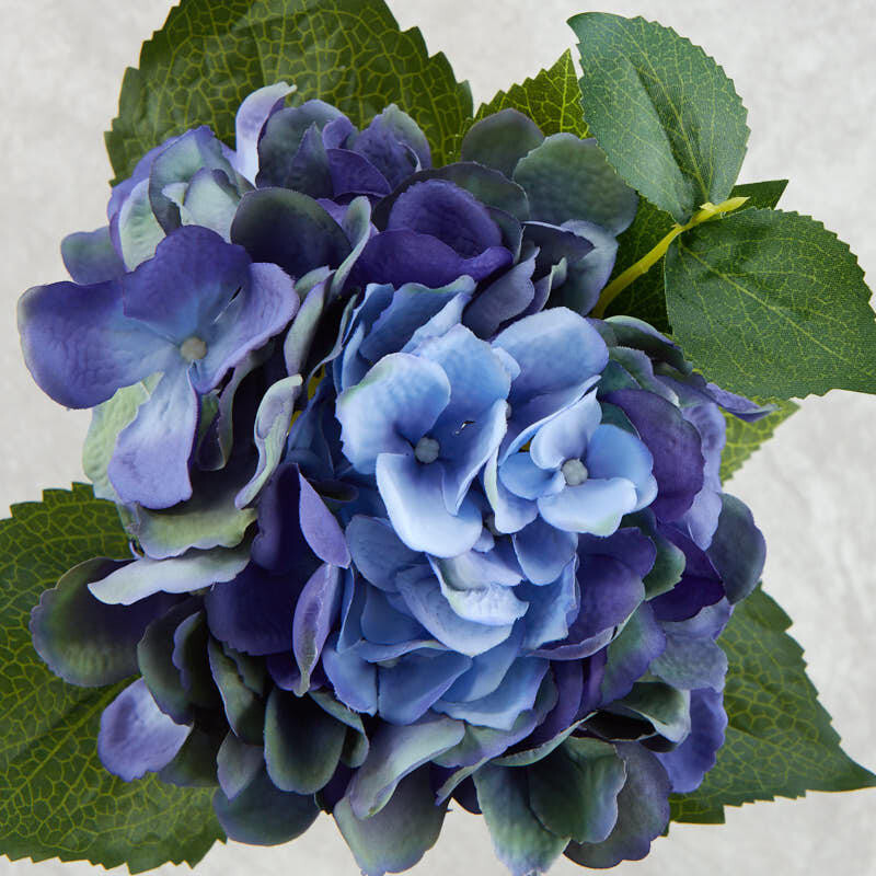 Lot of 2 Blue Artificial Hydrangea 15″ Floral Stems