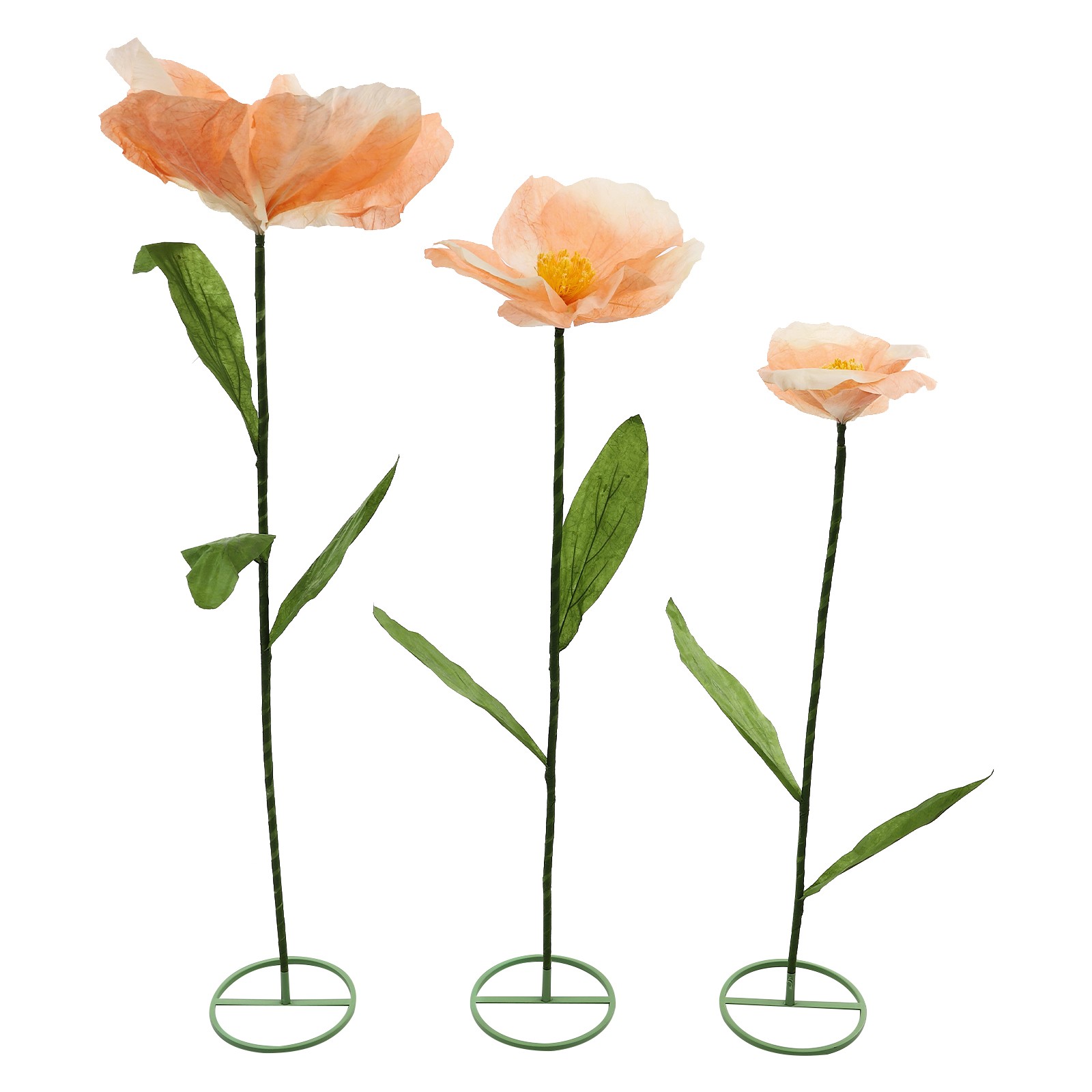 3Pcs Giant Artificial Flowers Large 1.8M Adjustable Wedding Banquet Decor Flower
