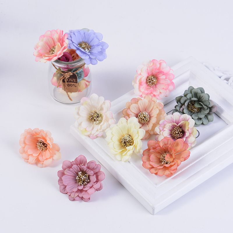 Lotus Artificial Silk Head Flowers Wedding Home Party Decoration Flower 10-20pcs