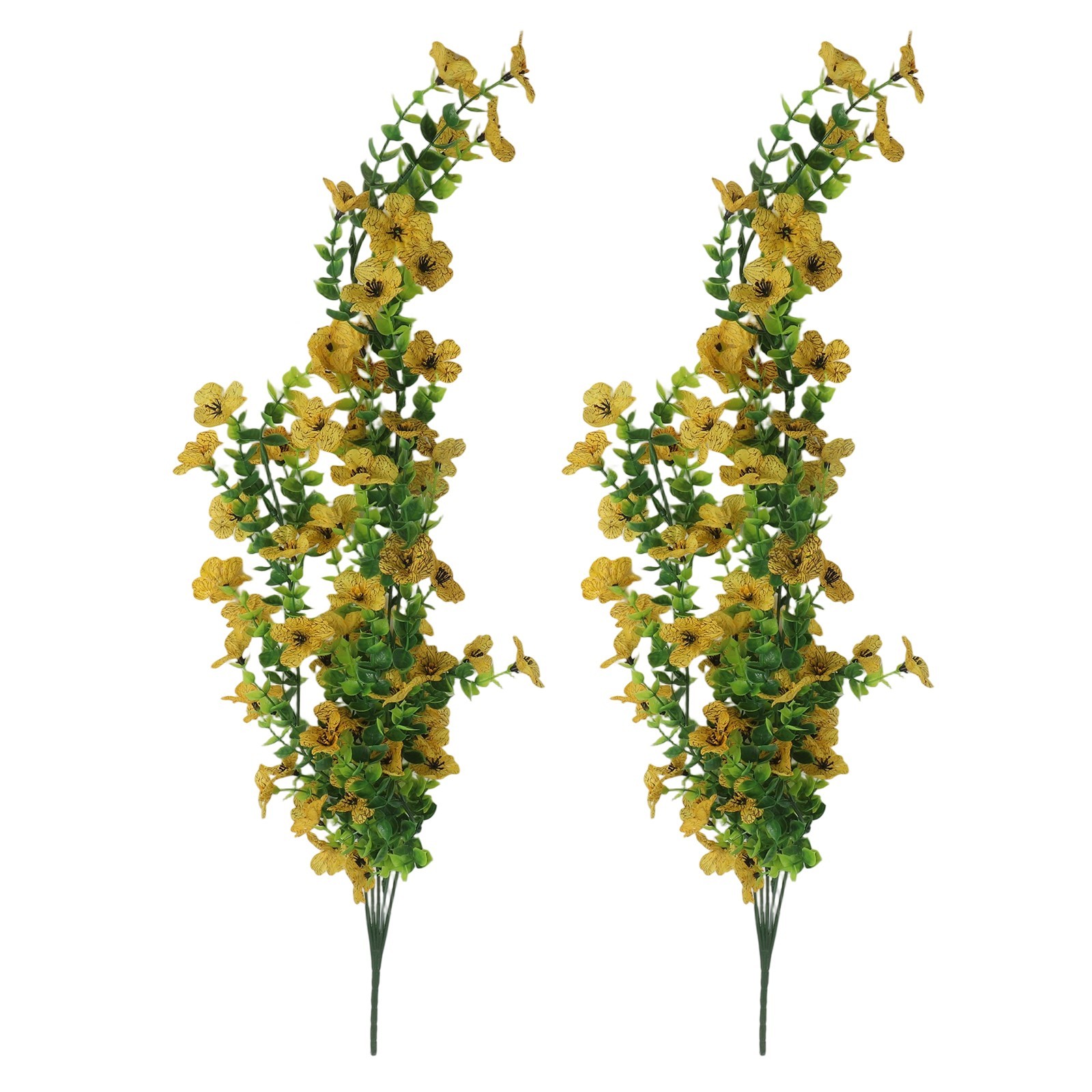2 Packs 78cm Violet Artificial Flowers for Home and Wedding Decoration