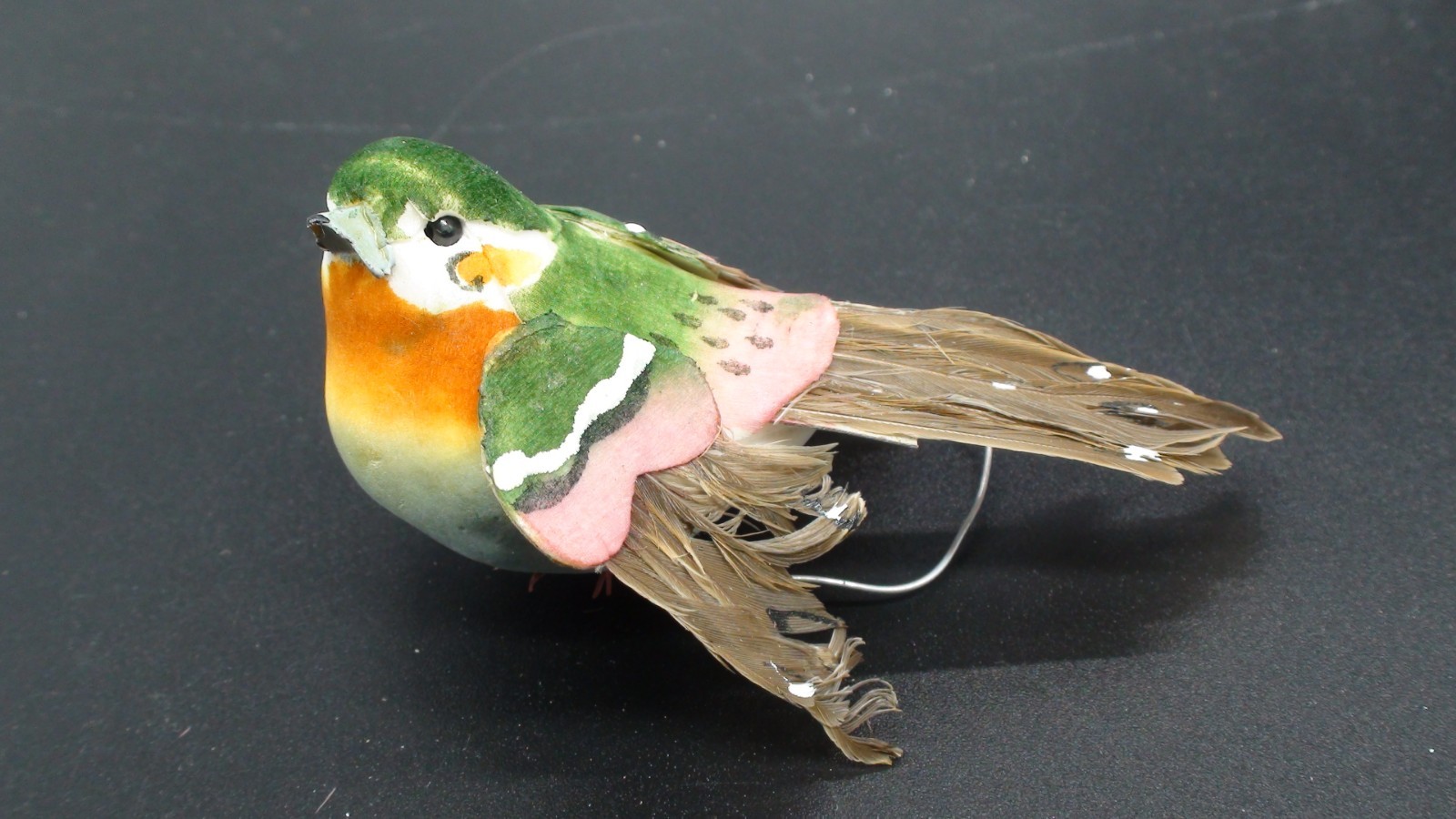 Set of 1 2 Artificial Birds for Decoration, Floral Arrangements with wires. #33