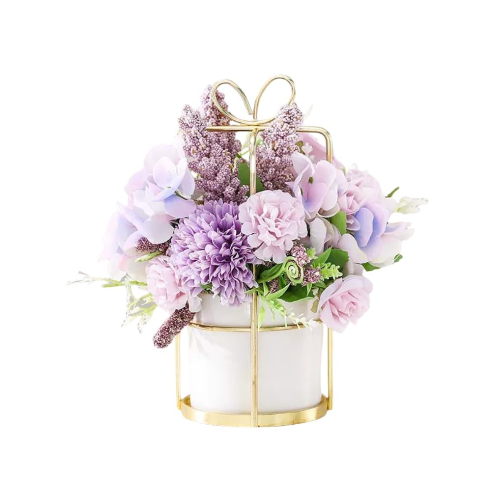 Artificial Flowers in Vase Silk Flowers,Pink Peony Artificial Flowers,Bathroo…