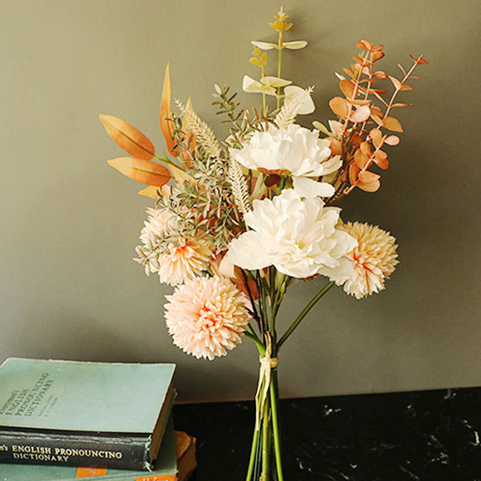 Artificial Silk Flowers for Home Decor and Wedding, Faux Flower Dining Table …