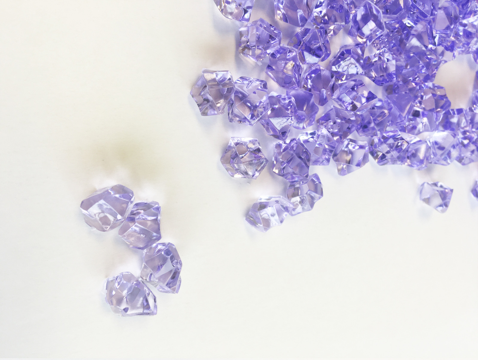 8 Lb. Crystal Acrylic Ice Rock Vase Gems or Table Scatters (Small 1.5cm Purple)
