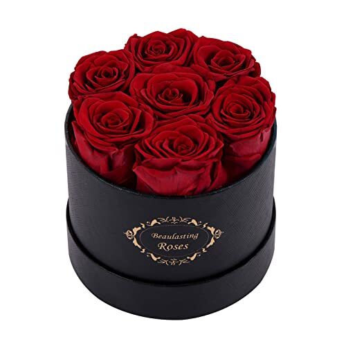 Preserved Roses Box Eternity Roses Long Lasting Roses Gifts for 7 Roses Red