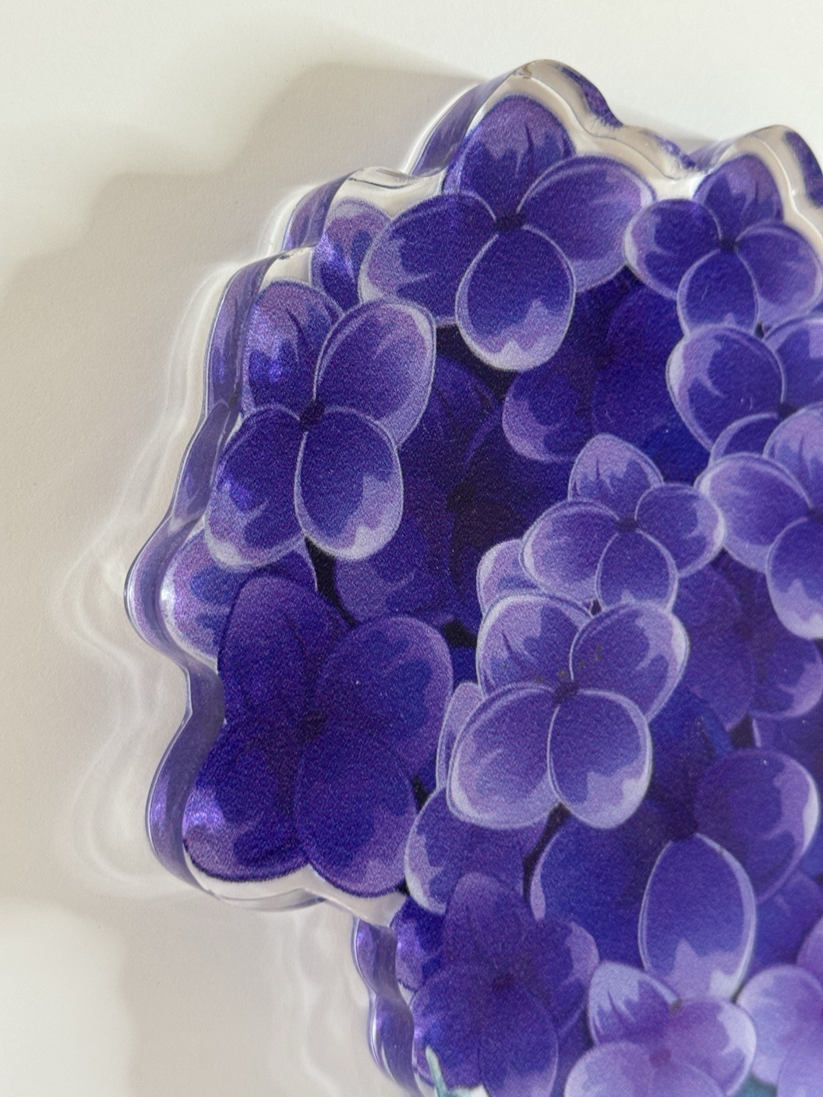 Purple Hydrangea Acrylic Flower Bouquet by Acrila 10×8 Solid Floral Art Cut Out