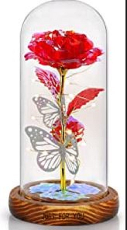SIVERY Valentines Rose Gift for LOVER red colourful single artificial flower