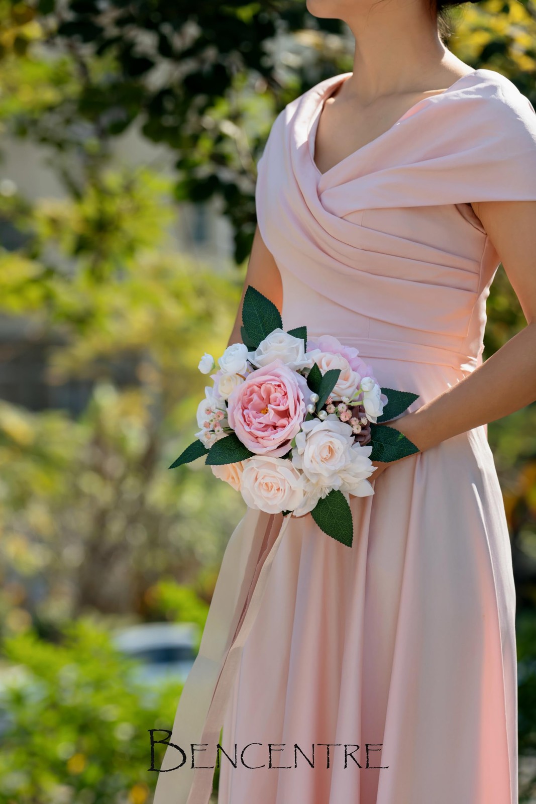 7 Inch Blush Wedding Bouquet for Bride Bridesmaid,Small Wedding Bouquet, for …