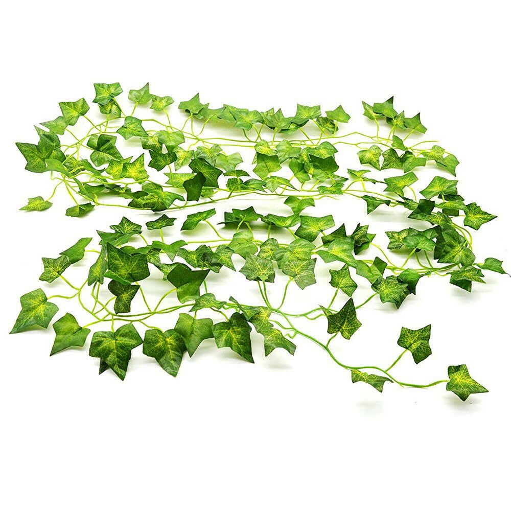 12 Strands 94 FT Artificial Ivy Vines Leaves Silk Garland for Home Office Decor