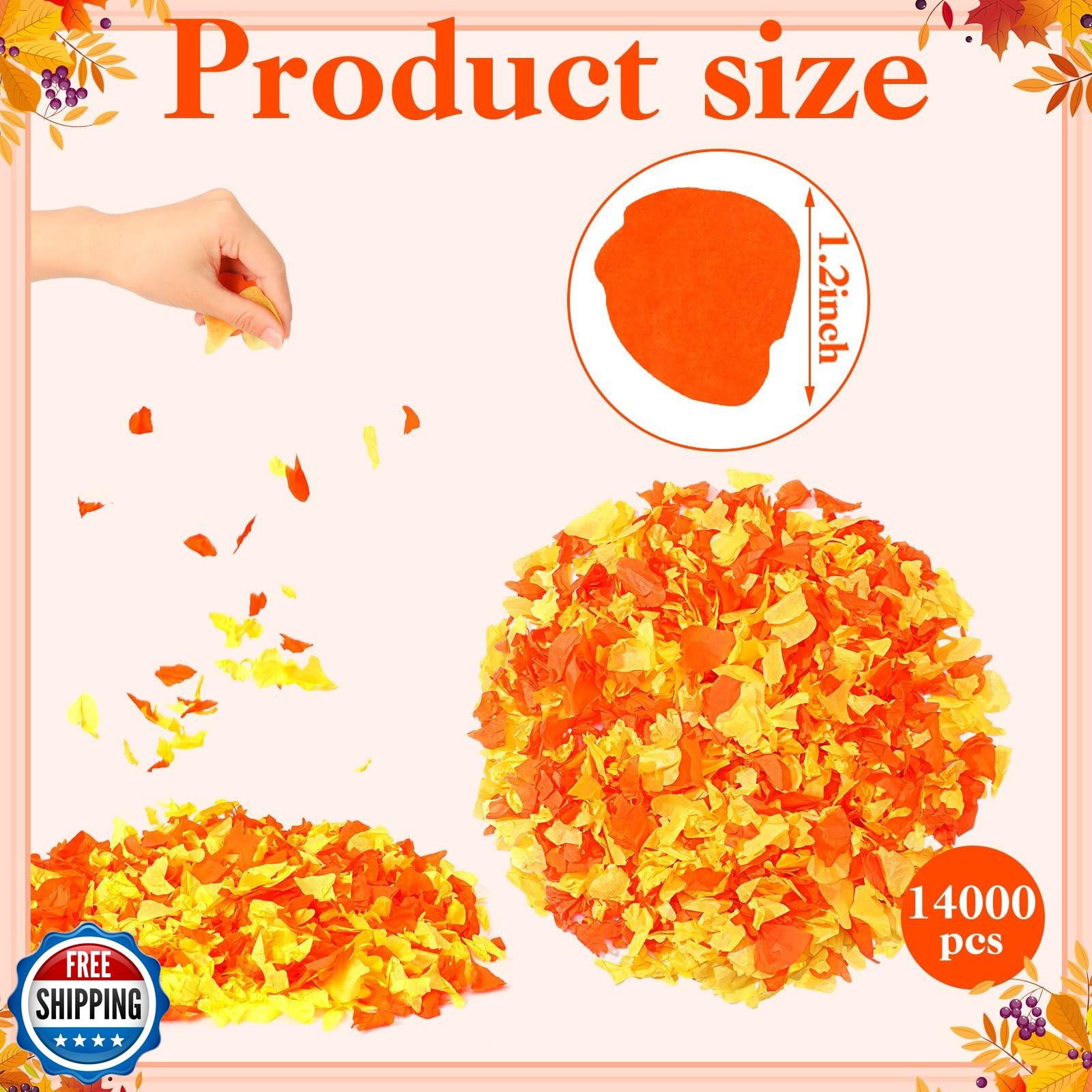 Gersoniel 14, 000pcs Marigold Paper Flower Petals Mexican Marigold Decor for