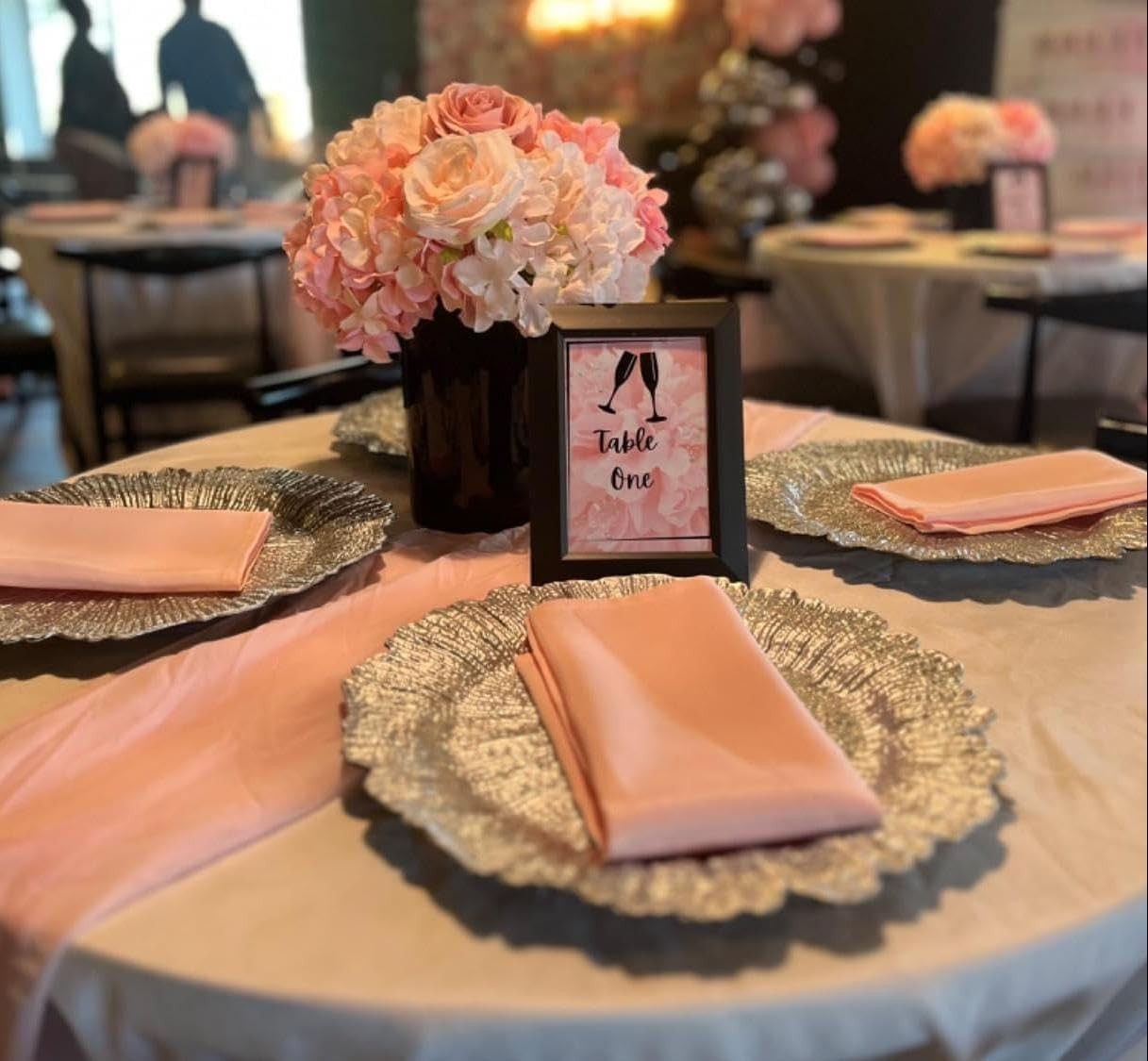 Pack of 6 Pink Silk Hydrangea Flowers – Perfect for Wedding Centerpieces