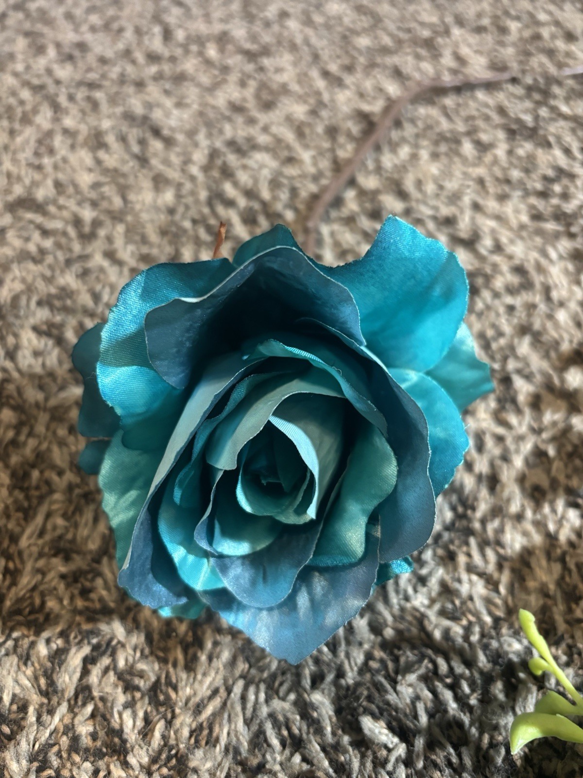 Teal Floral & Rattan Ball Decor Lot – Wedding Centerpiece Craft DIY