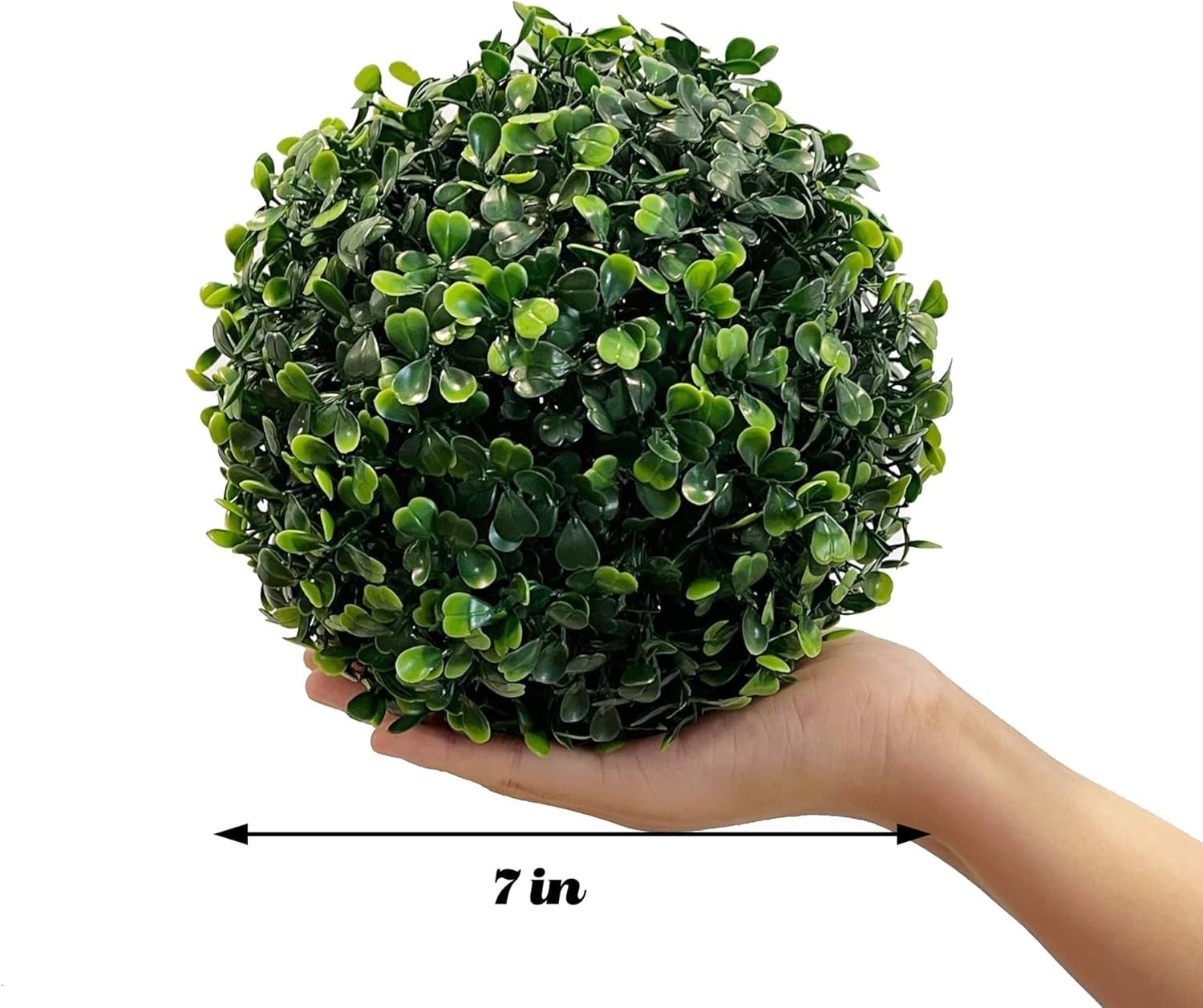 Stylish 7-Inch Artificial Boxwood Topiary Balls – Ideal for Weddings & Homes