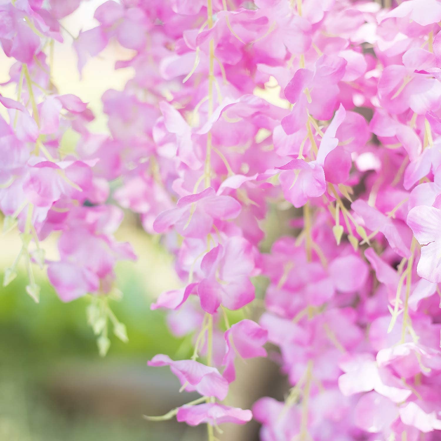 Wisteria Hanging Flowers,12x Fake Hanging Flowers,Wisteria Artificiales Garland