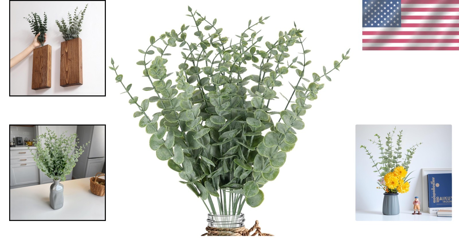 Versatile 20pcs Eucalyptus Stems – Perfect for Indoor, Outdoor & Wedding Decor