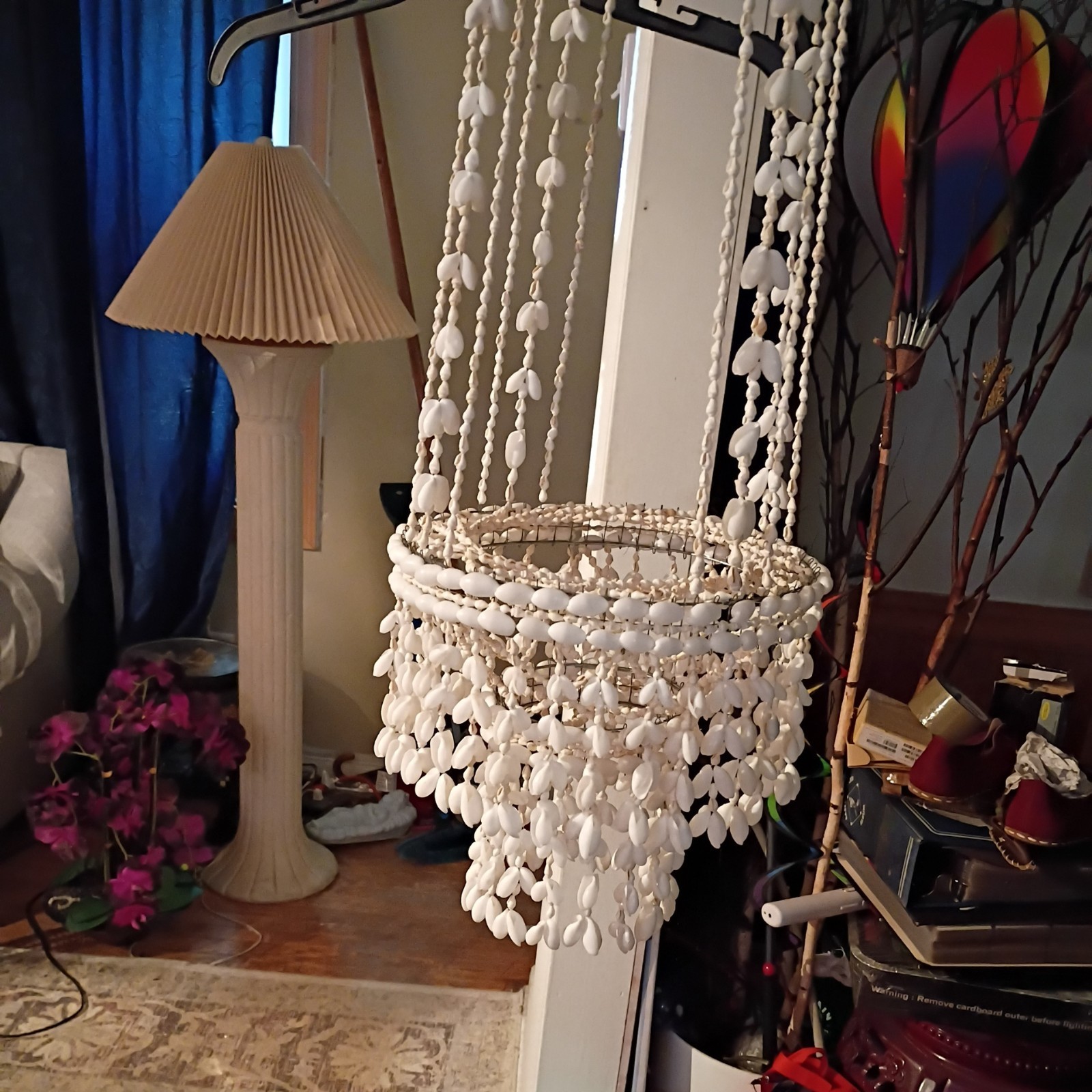 Seashell Plant Holdes White Ivory Color Pretty For Homes