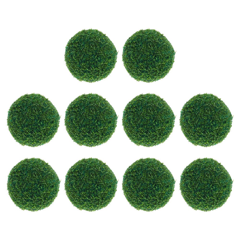 10Pcs Reusable Miniature Faux Topiary Balls Green Decorative Garden Spheres