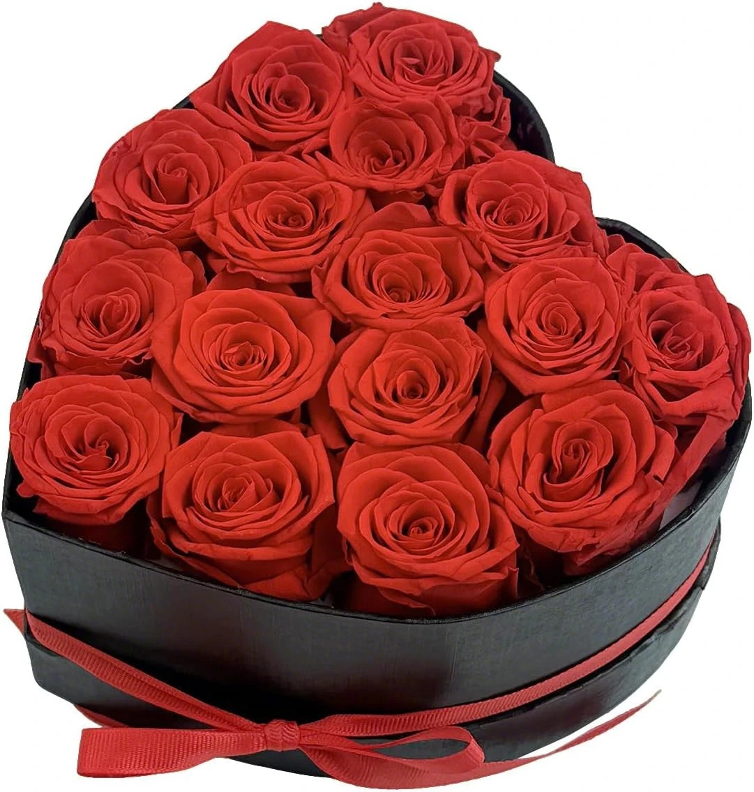 Preserved Roses Heart Shape Box Valentines Day Gifts for Her Mothers Day Forever