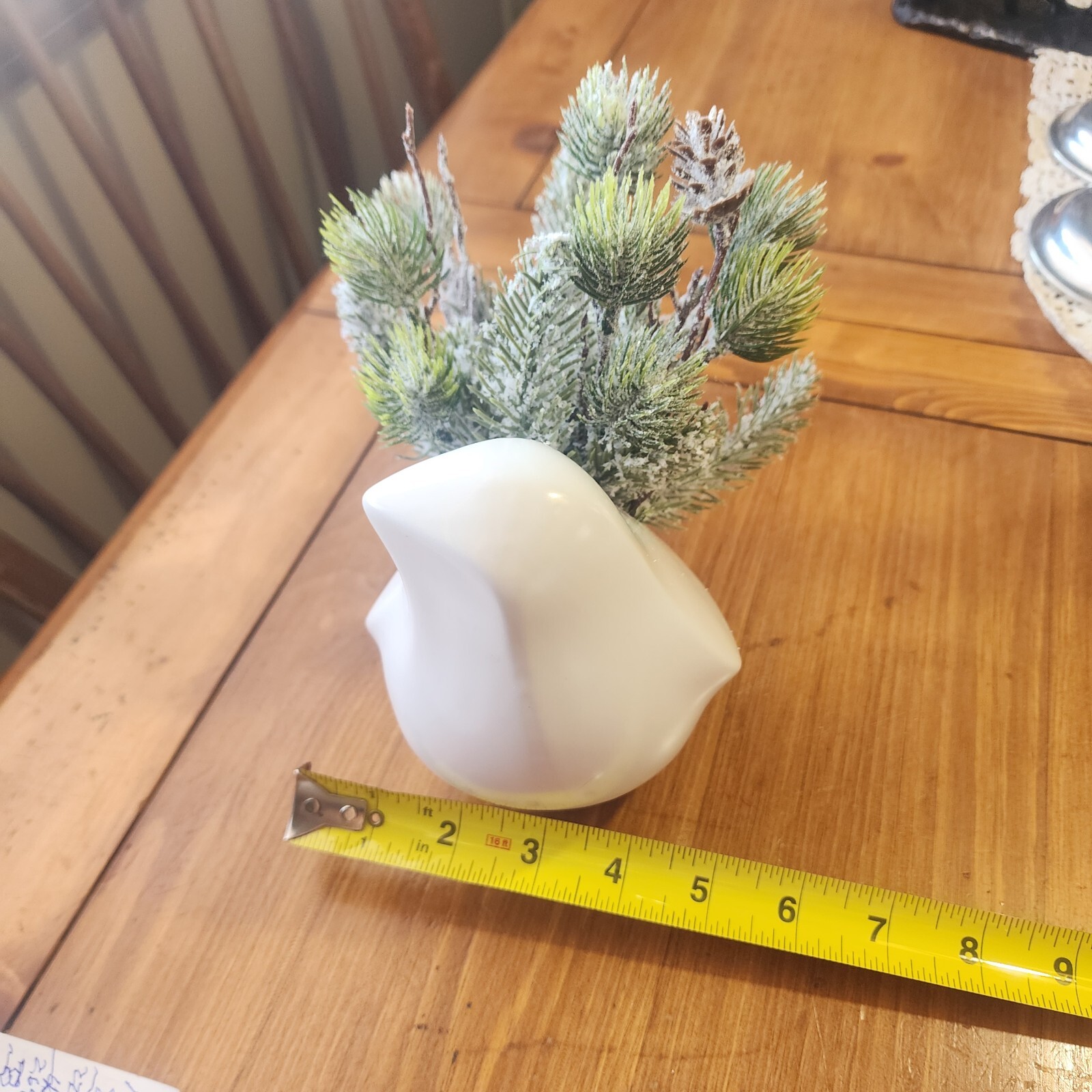 Home Decor Artifical Floral Arrangement Matte Contemporary Bird Pottery Planter
