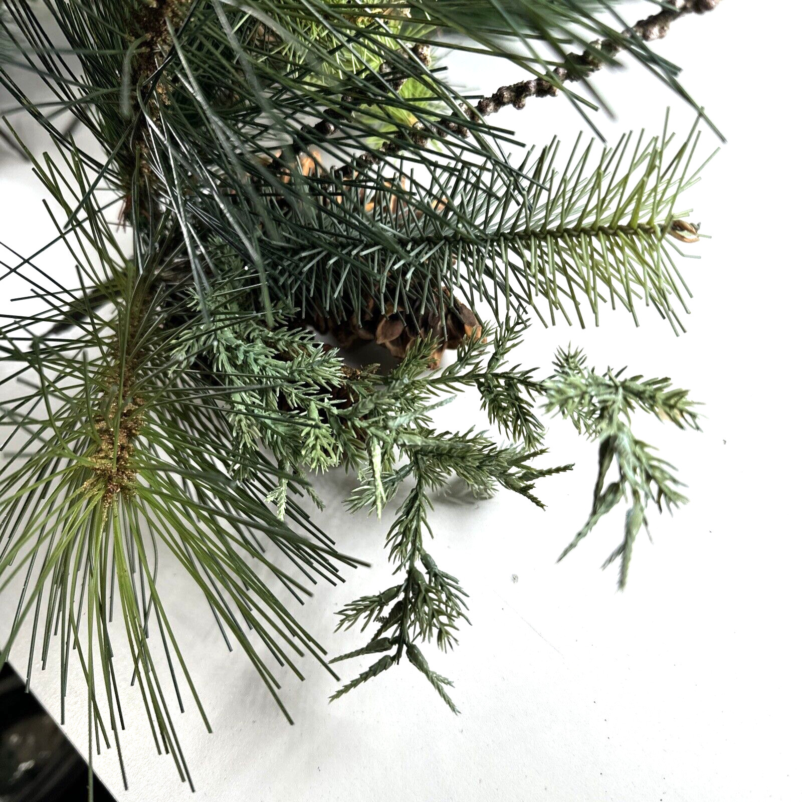4X ESTATE Vintage PIER 1 Pinecone Stems Faux 13″ Branches CHRISTMAS DECOR
