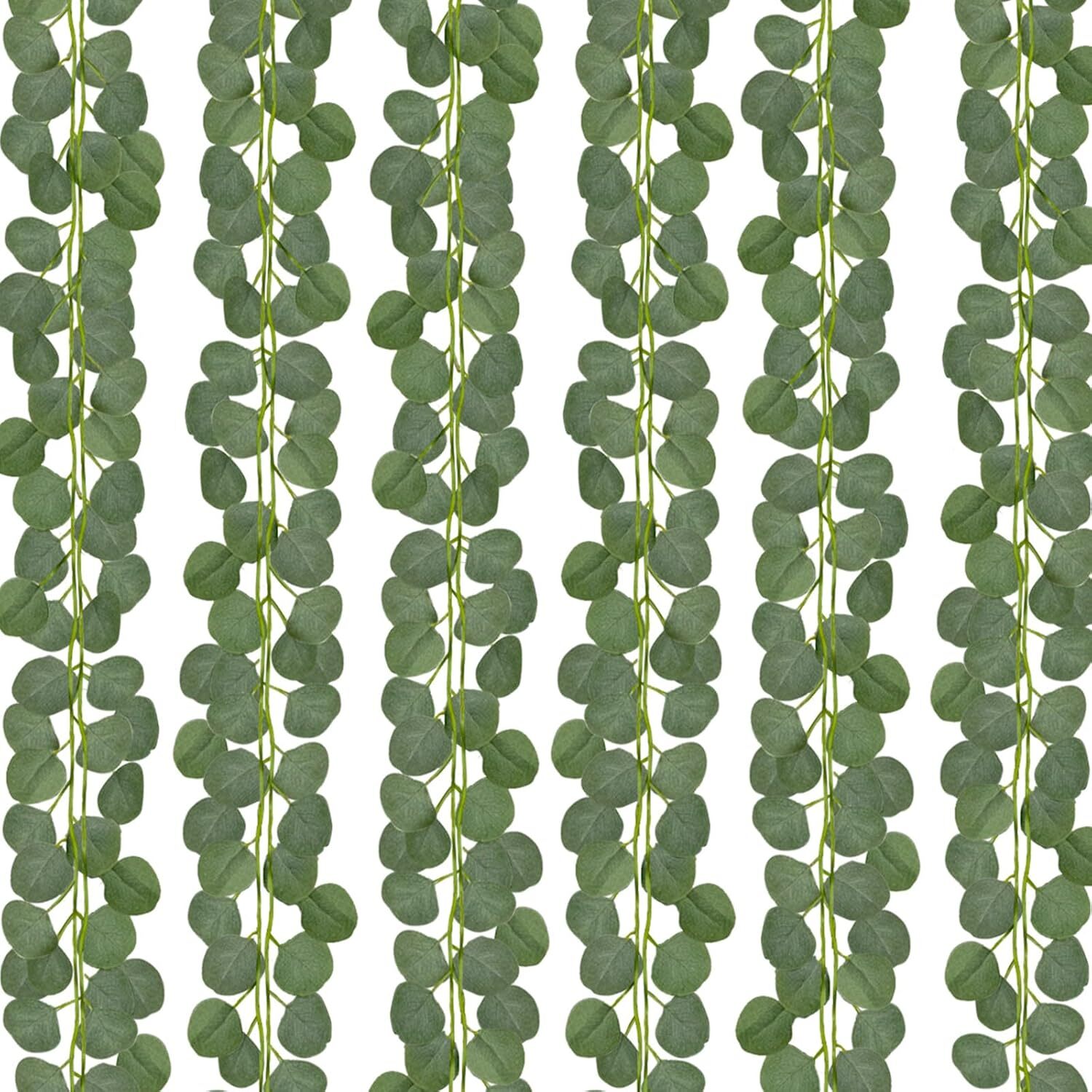 12x Artificial Eucalyptus Leaves Greenery Garland for Wedding Party Table Decor