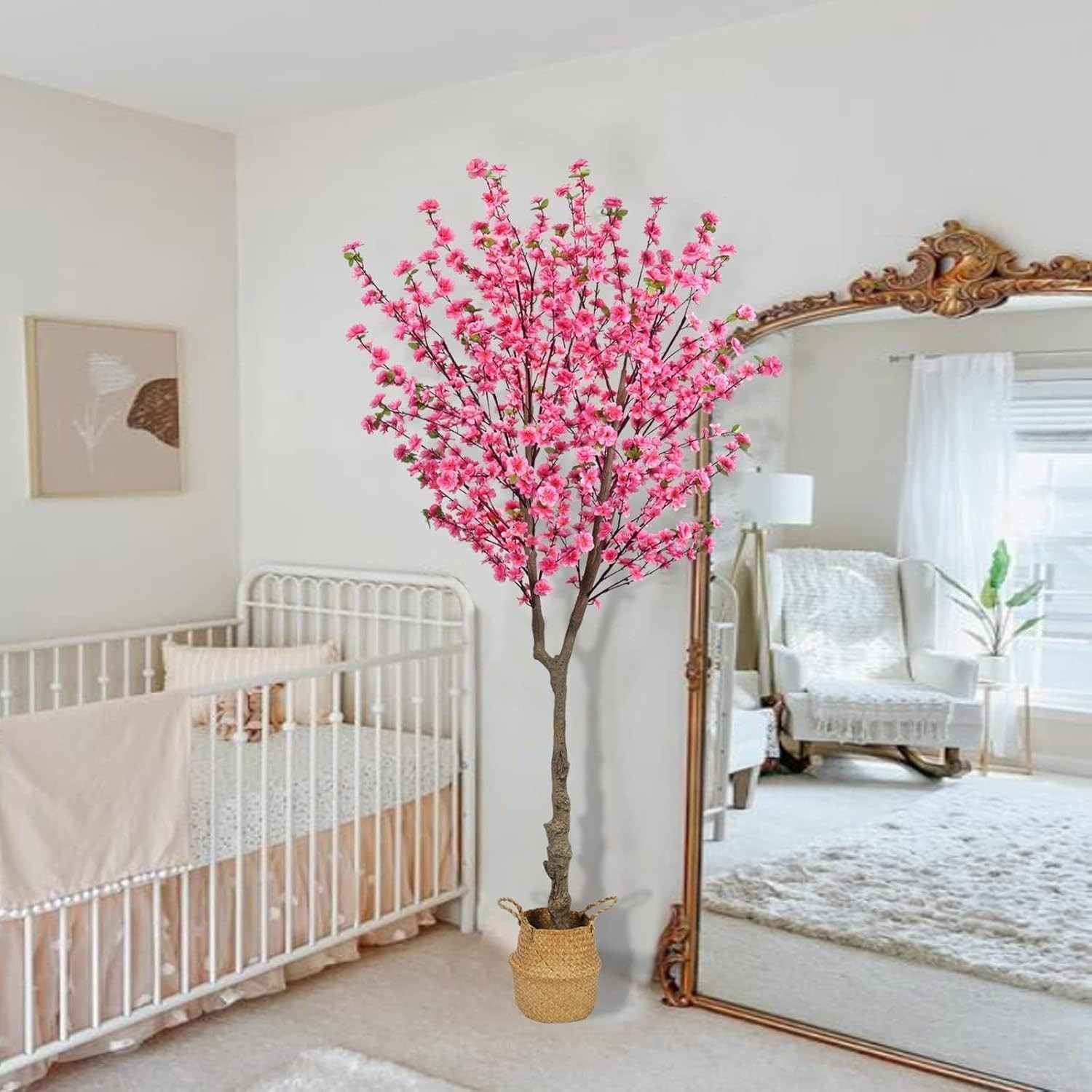 6.5ft Artificial Cherry Blossom Tree with 32 Branches, Pink Silk Flowers for …