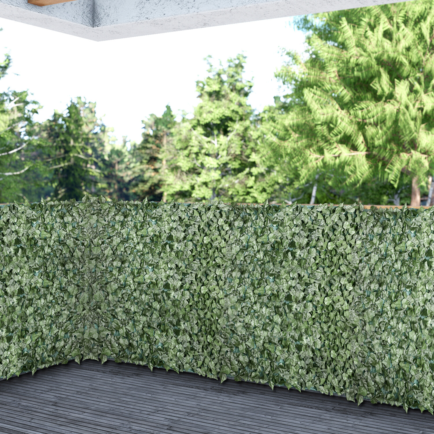 4ft 6ft Artificial Hedge Faux Ivy Leaves Privacy Fence Screen Panel Wall Decor