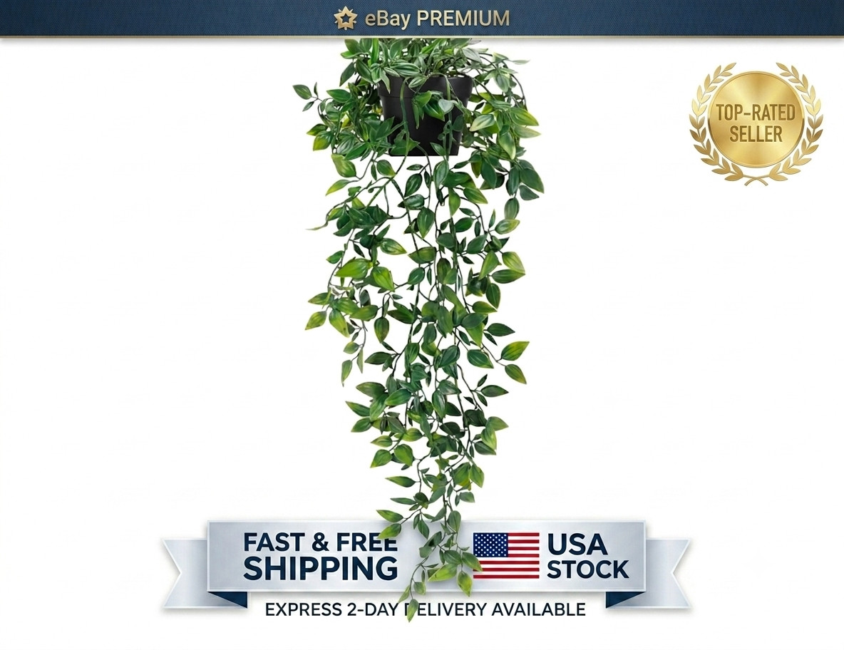 Fake Hanging Plants, Artificial Small Potted Plants for Indoor Outdoor Aesthetic