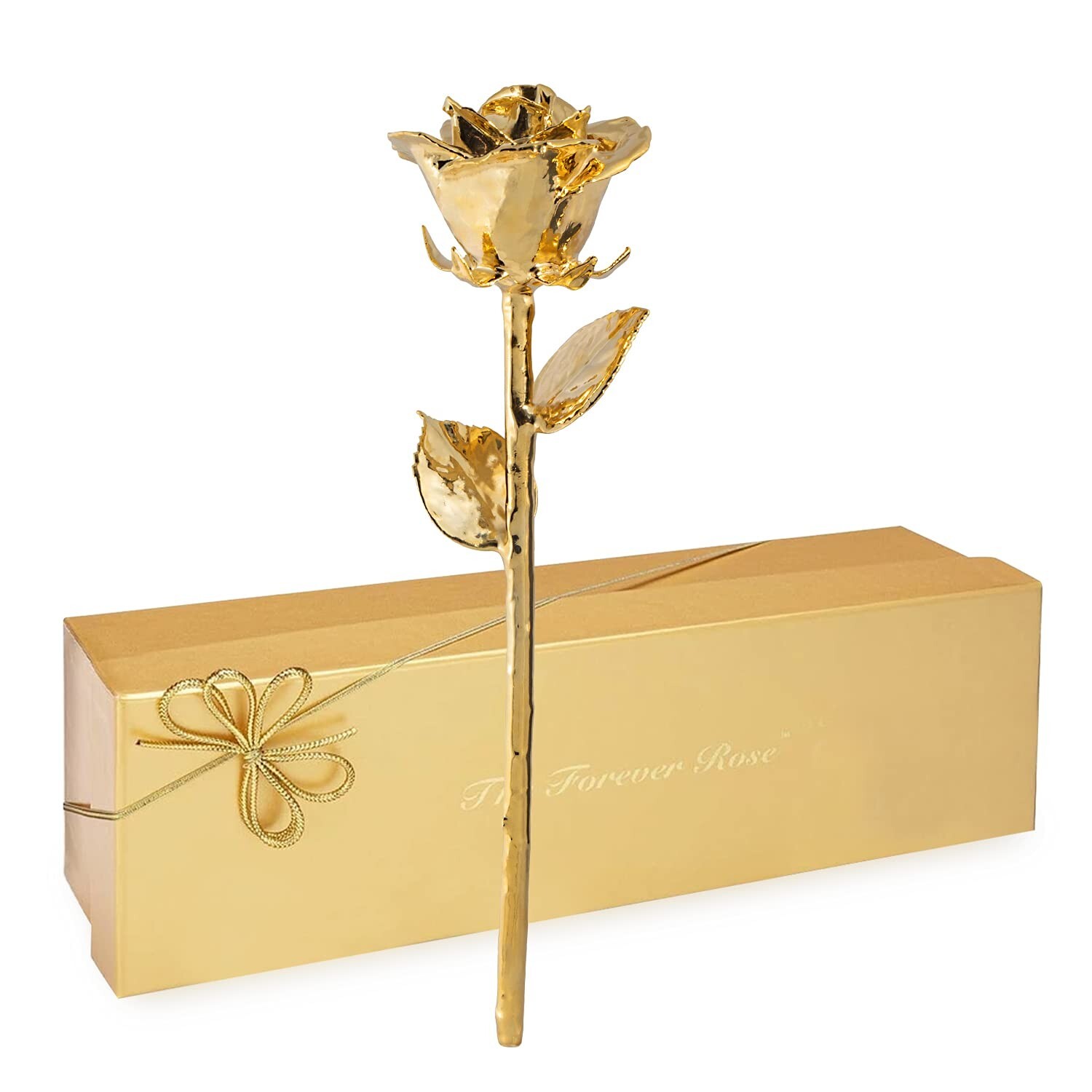 Forever Rose Real 24K Gold Rose, Genuine One of a Kind Rose Hand Dipped in 24…