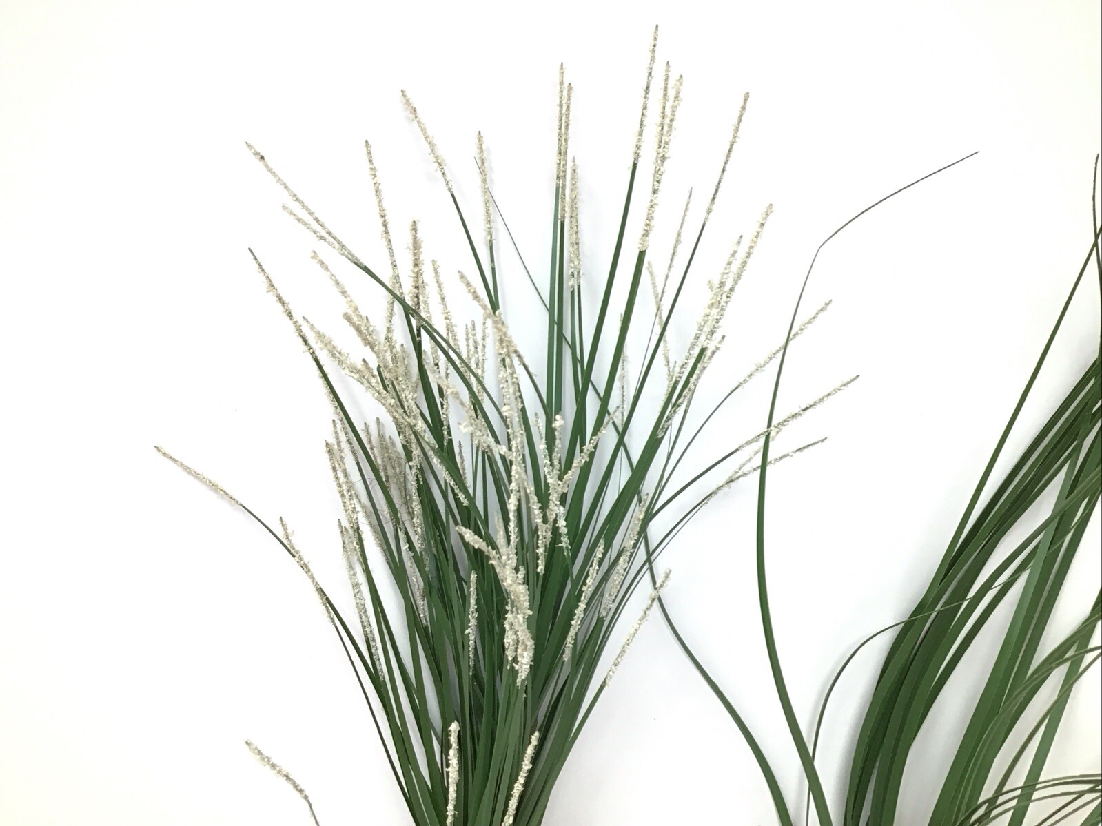 Onion Grass Floral Pick Green 2 Flocked Picks 26” 1 Pick 22” Lot Of 3 Vintage