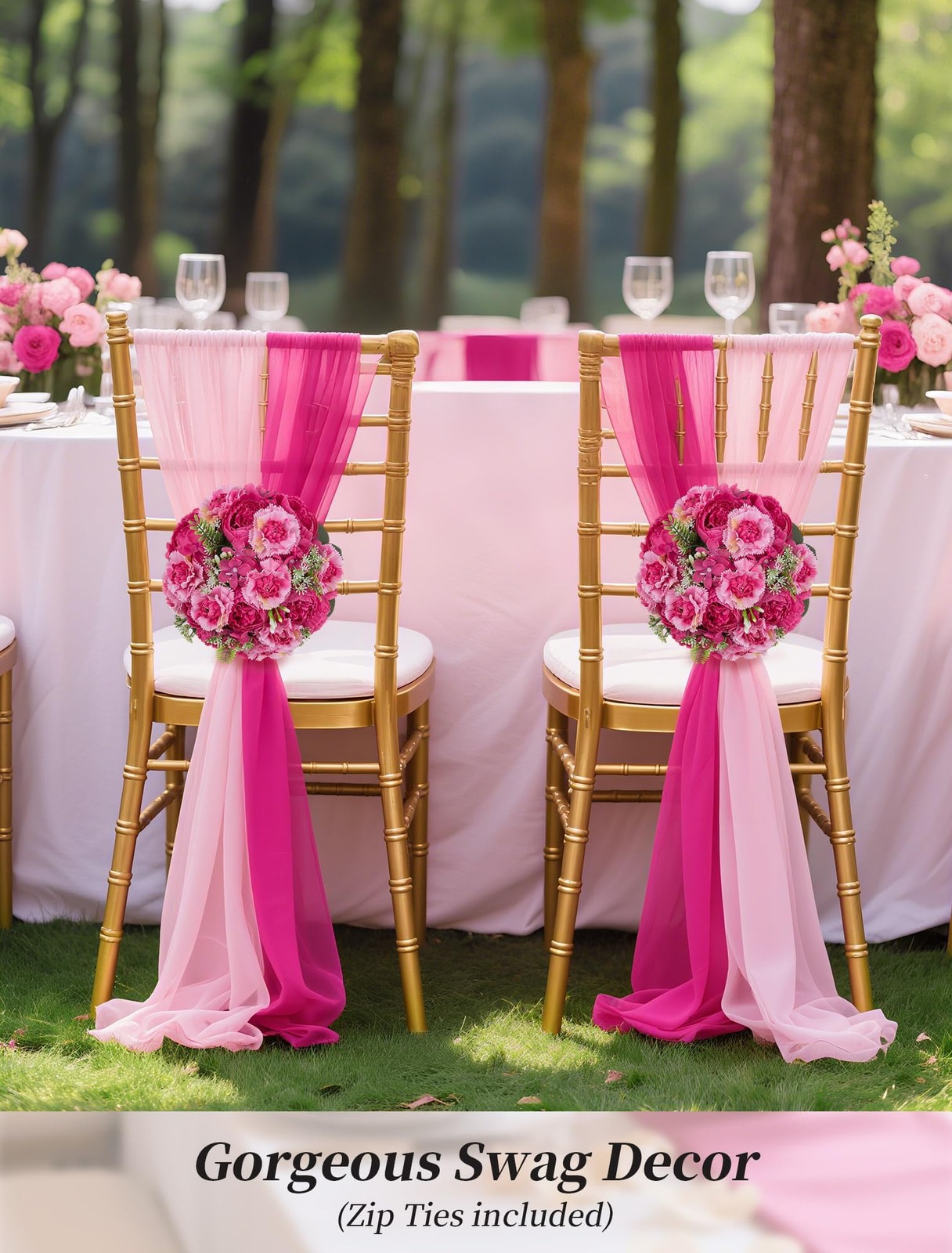 Peony Artificial Flowers : 2pc 9.5 Inch Hot Pink Floral Arrangement for Cente…