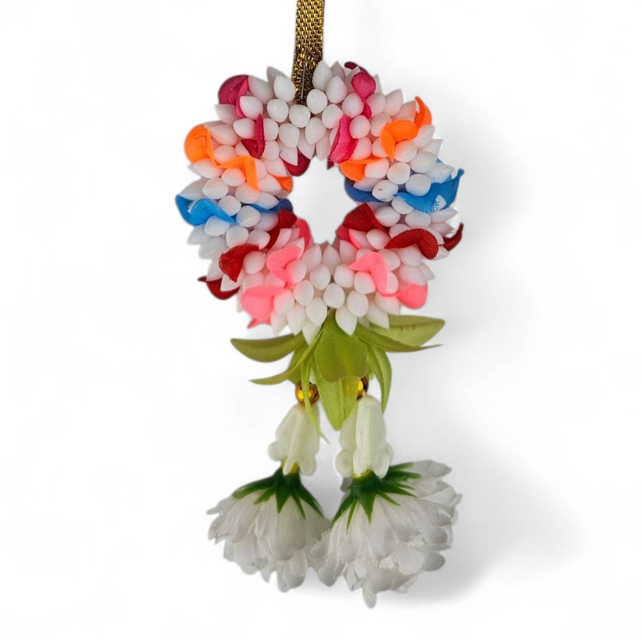 Artificial Flower Garland Car Hanging Mini 6cm Floral Decor Lucky Charm