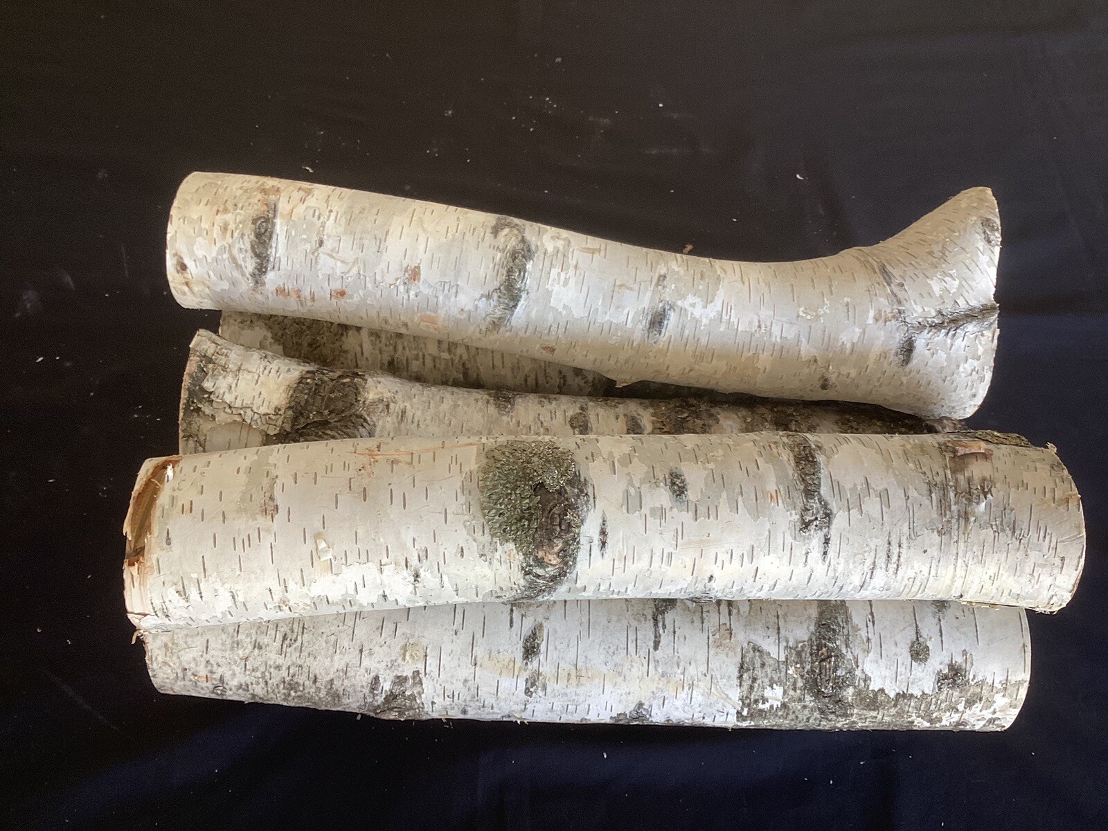 White Birch 5 Pc 18” Long Decorative Log Set ( 2 – 4”, 2 – 3”, 1 – 2 1/2” )