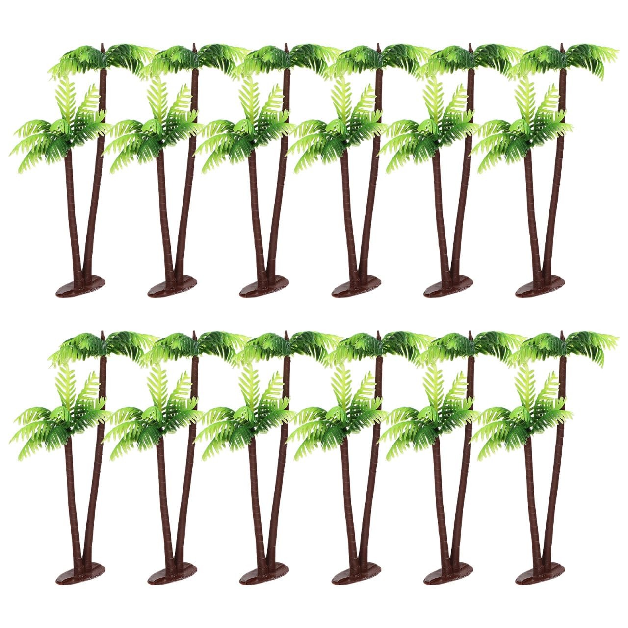 12 Pieces Miniature Coconut Tree Decoration Mini Palm Trees Figurines Palm Tr…