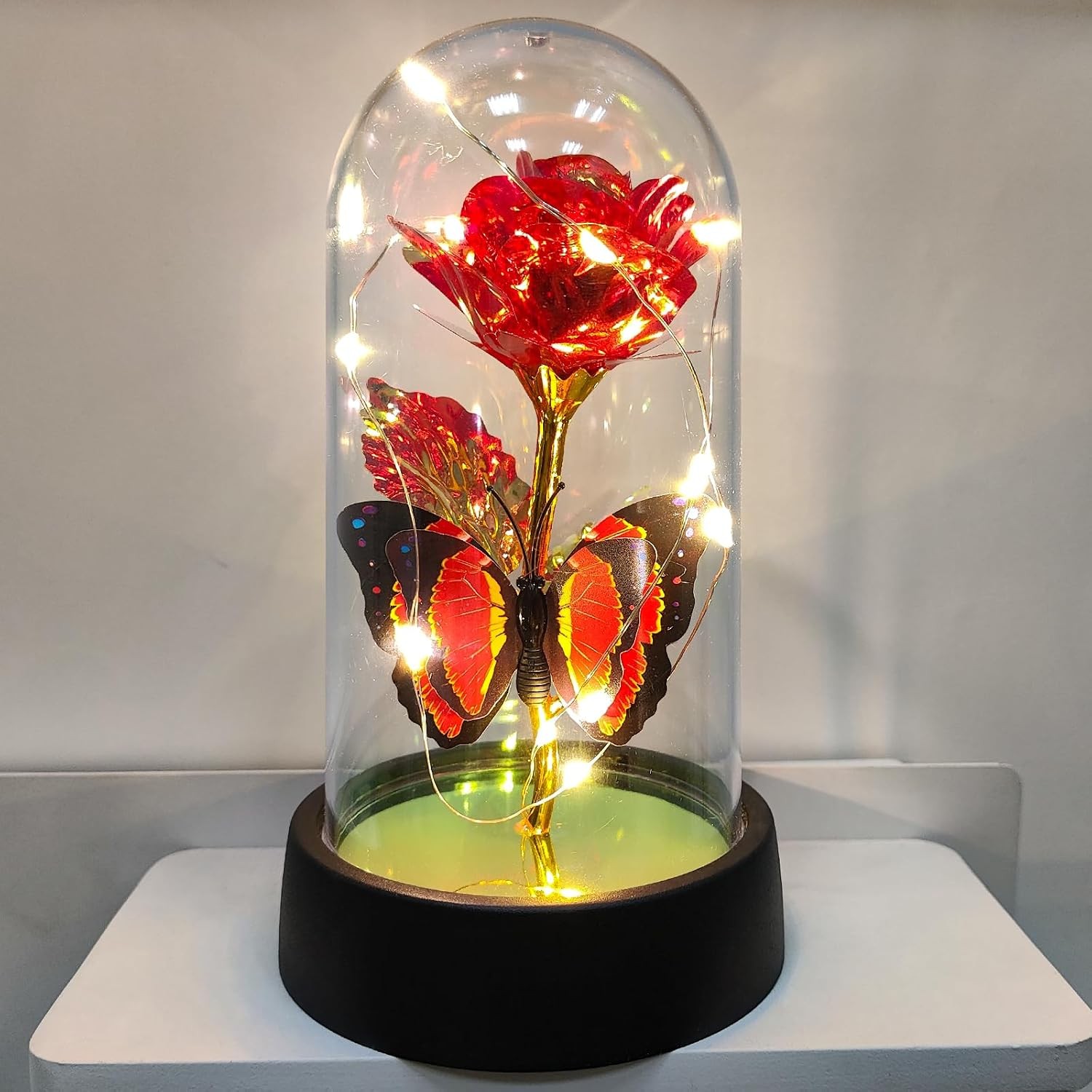 Eternal Glass Rose in Dome – Romantic Gift for Her, Mom, Birthday & More
