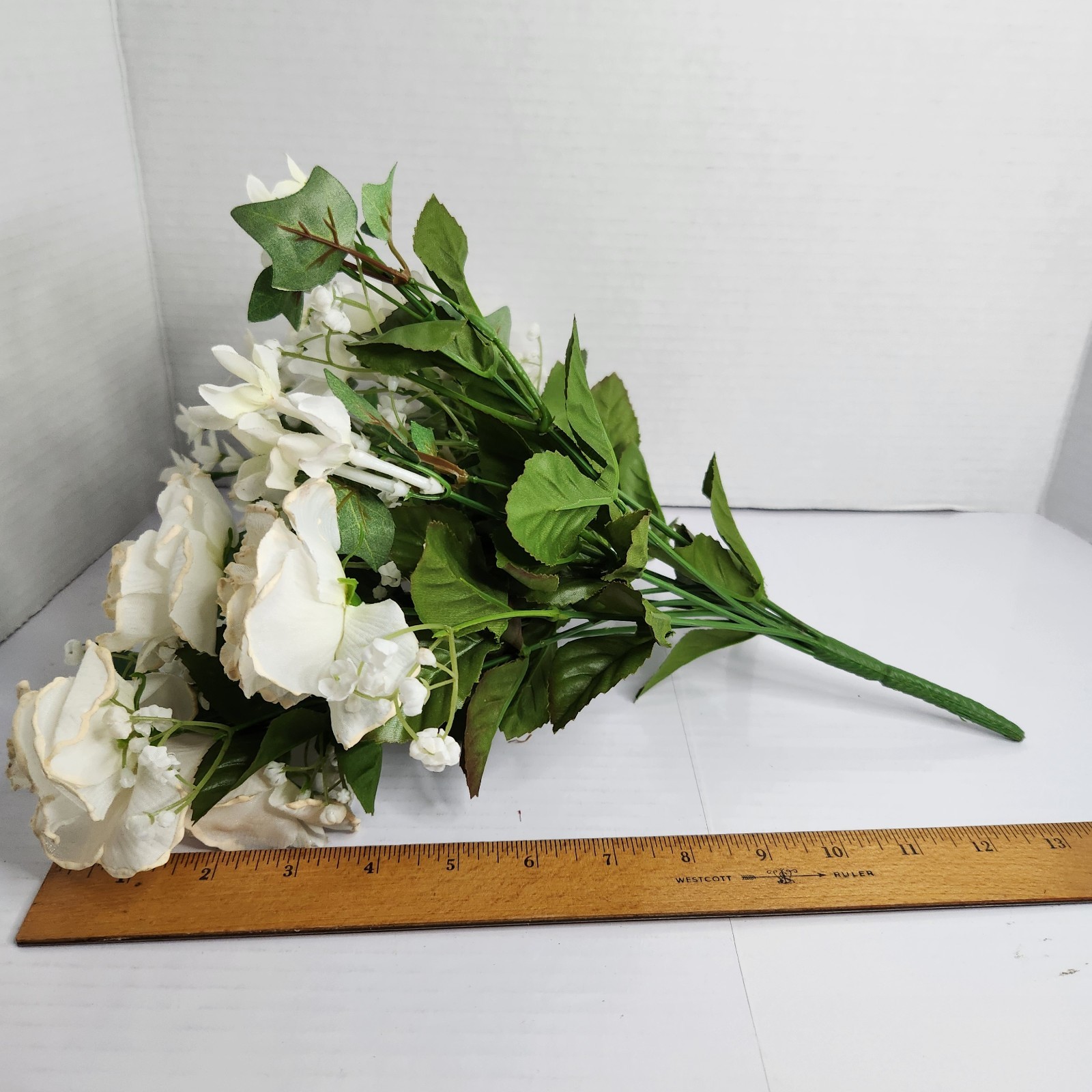 Artificial Silk Flower Lot Roses Lily Pink White Floral Craft Wedding Decor