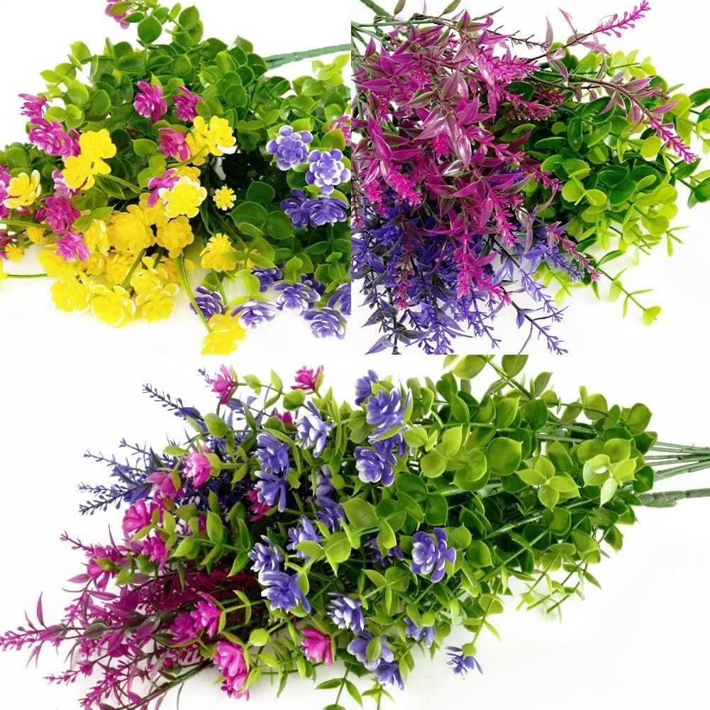 Elegant 36 Bundles of Mixed Faux Flowers – Perfect for Indoor & Outdoor Use