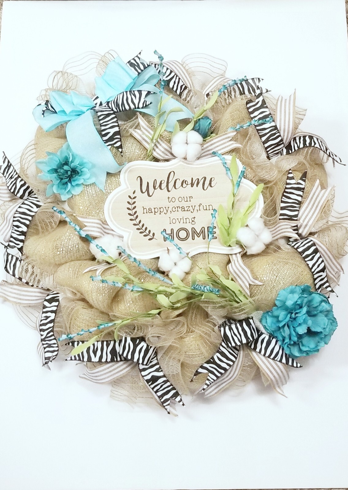 WELCOME WREATH/ANNUAL – OVERSIZED 25x26x6!